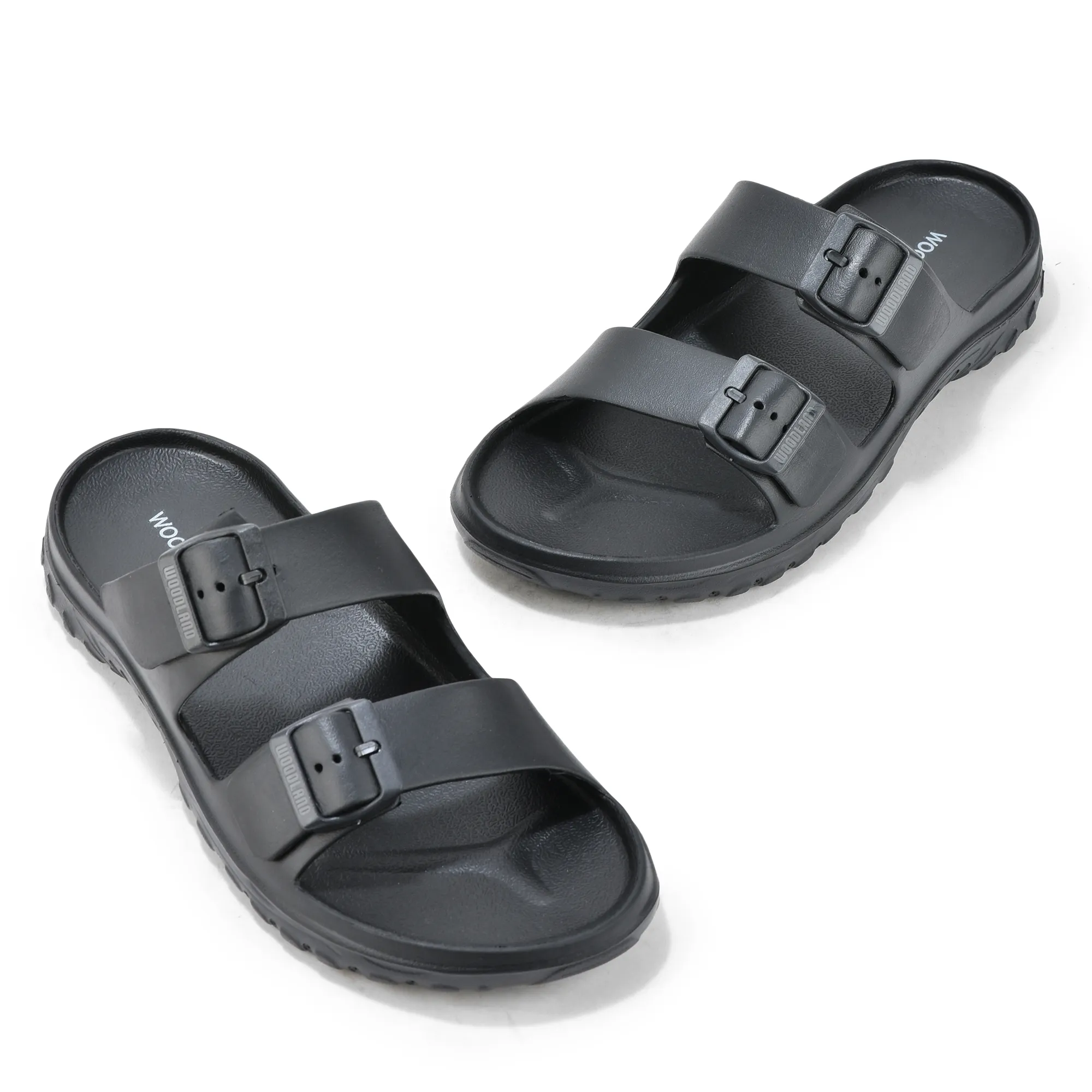 Black Eva Sports Slipper For Men - Thumbnail 2