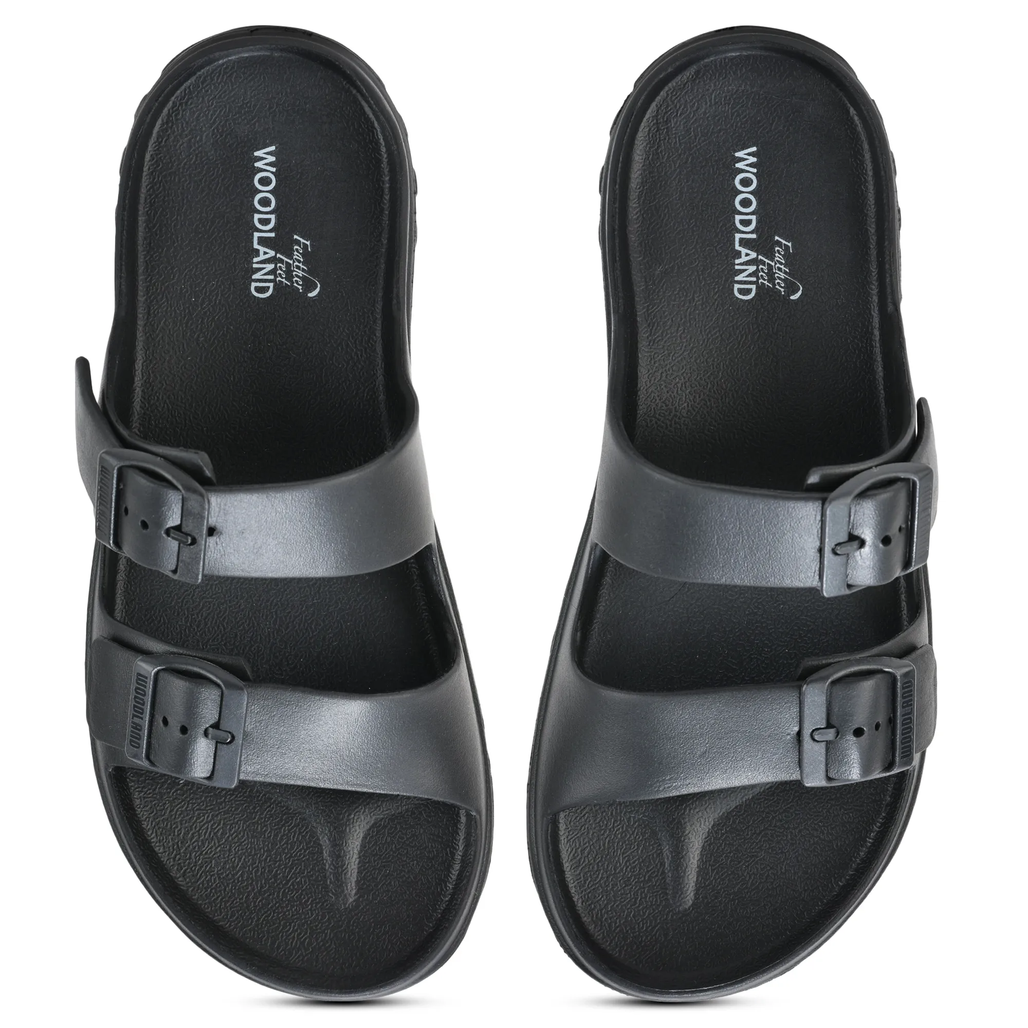 Black Eva Sports Slipper For Men - Thumbnail 4
