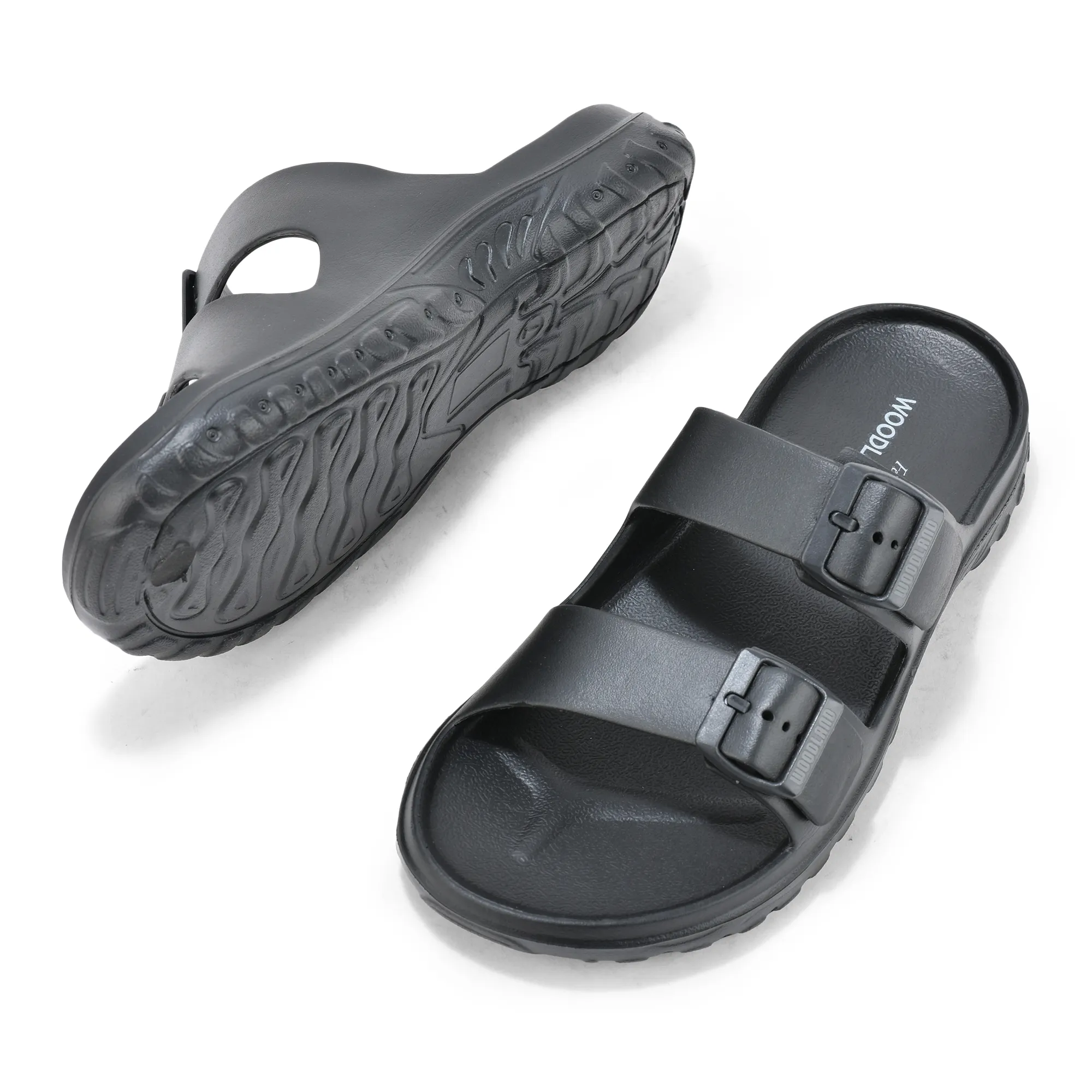 Black Eva Sports Slipper For Men - Thumbnail 5