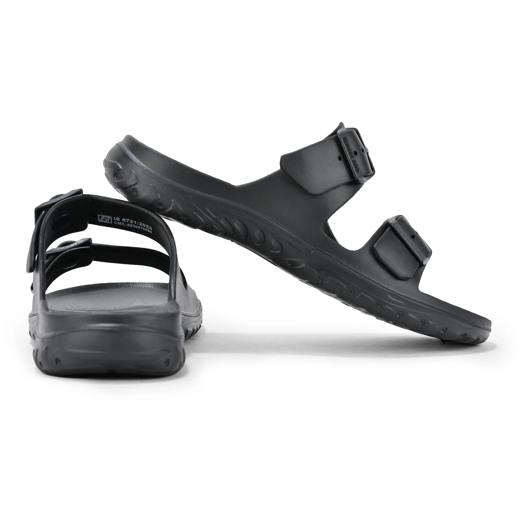 Black Eva Sports Slipper For Men - Thumbnail 10