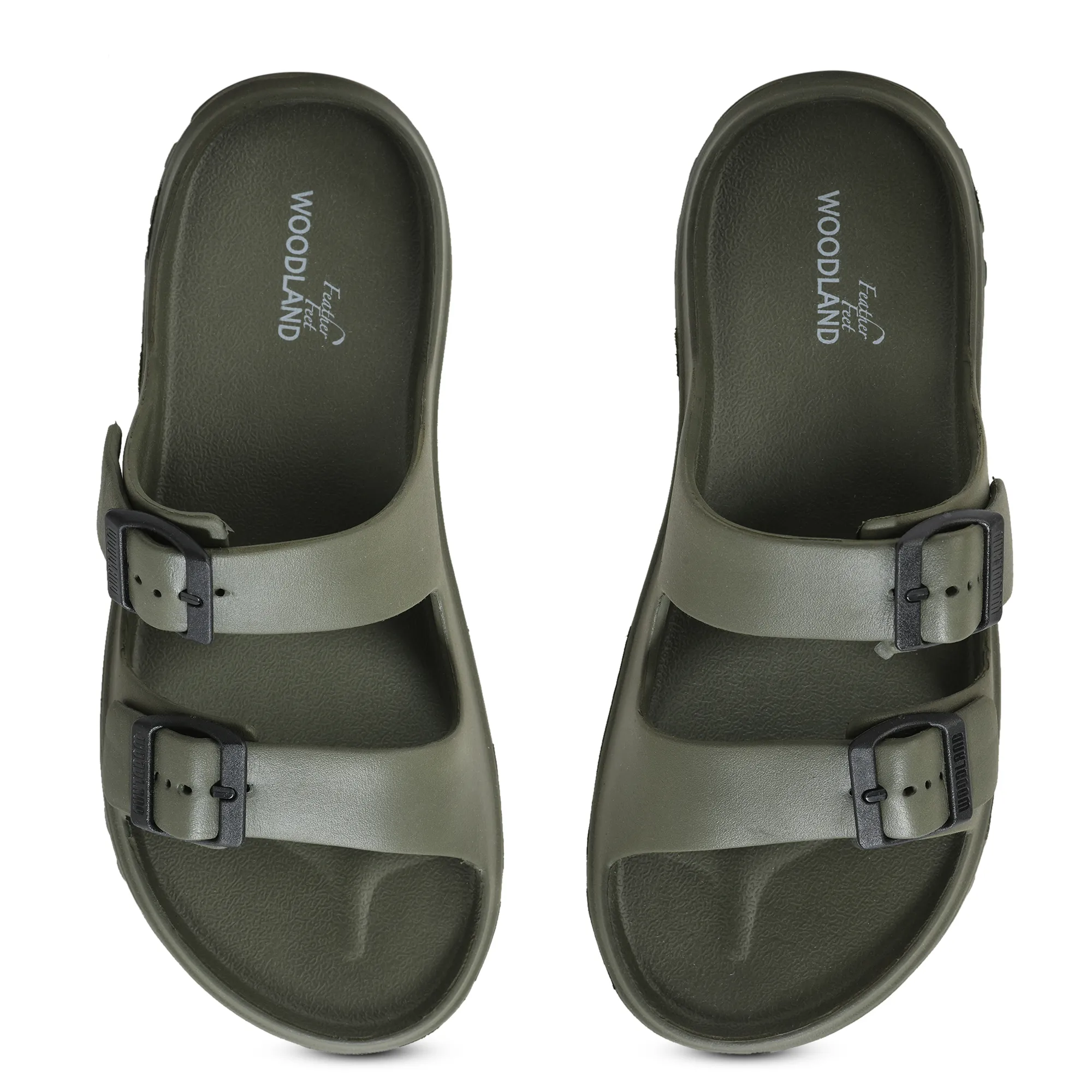 Olive Eva Sports Slipper For Men - Thumbnail 5