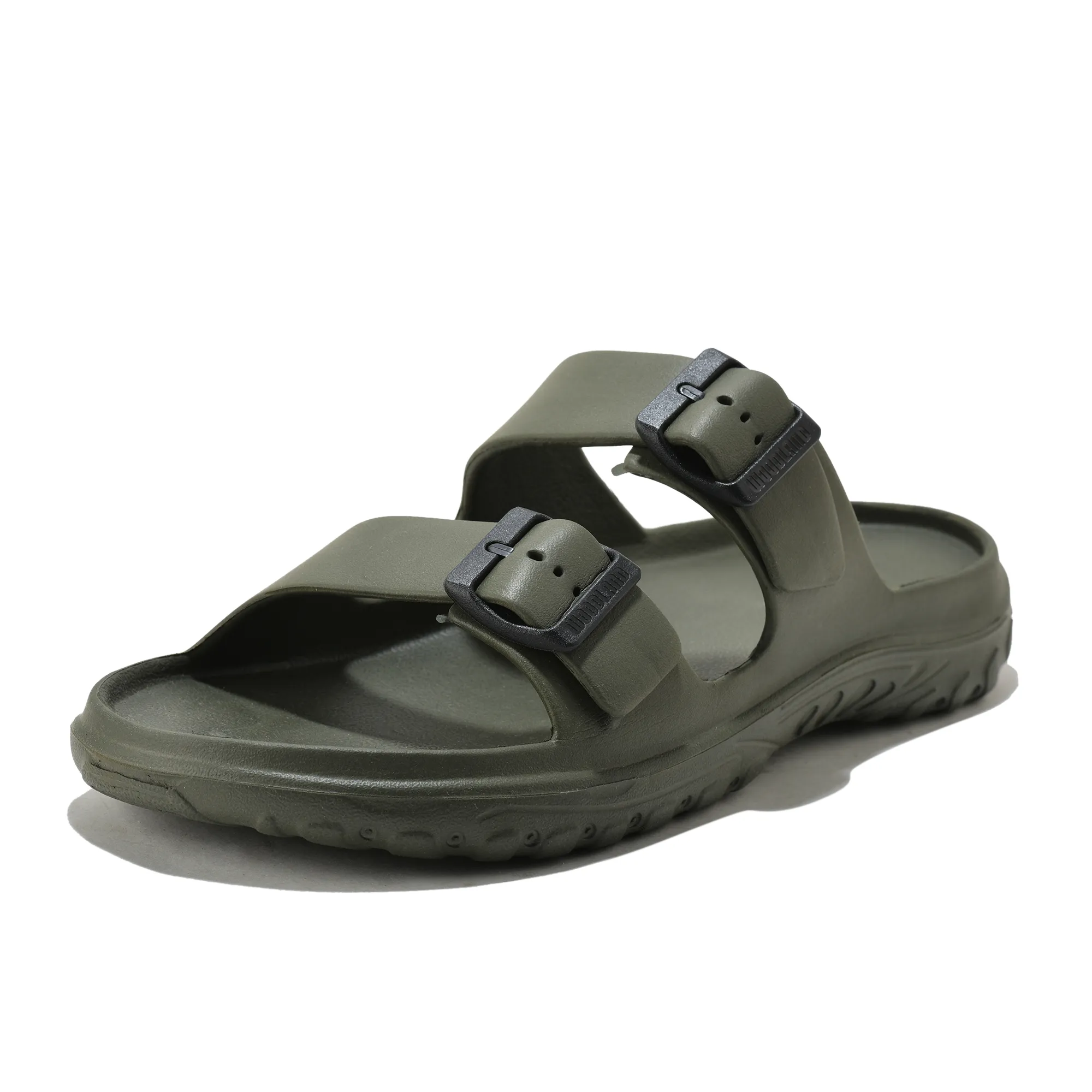 Olive Eva Sports Slipper For Men - Thumbnail 11