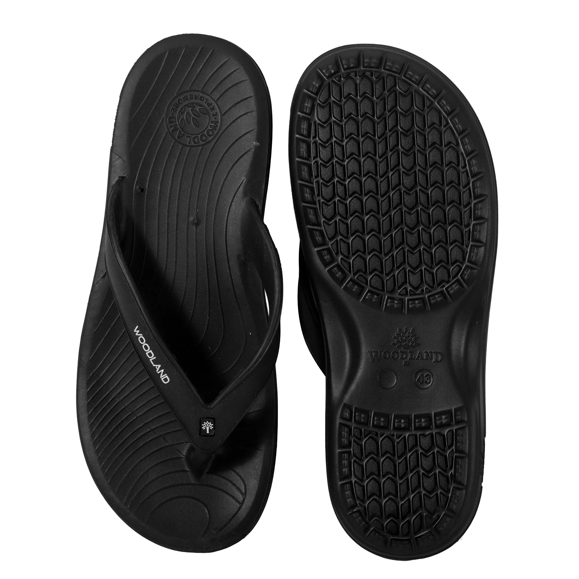 Black Mens Slipper Flip Flop - Thumbnail 8