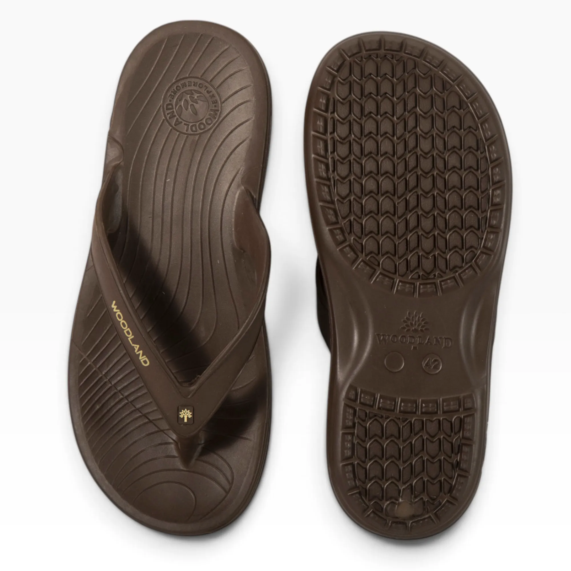 Brown Mens Slipper Flip Flop - Thumbnail 8
