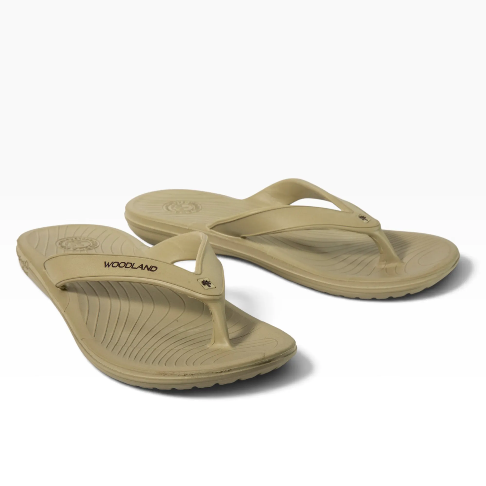 Khaki Mens Slipper Flip Flop - Thumbnail 2