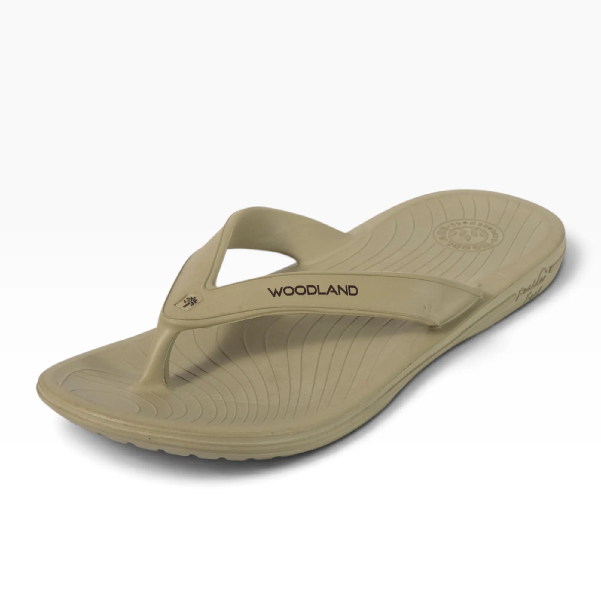 Khaki Mens Slipper Flip Flop - Thumbnail 4