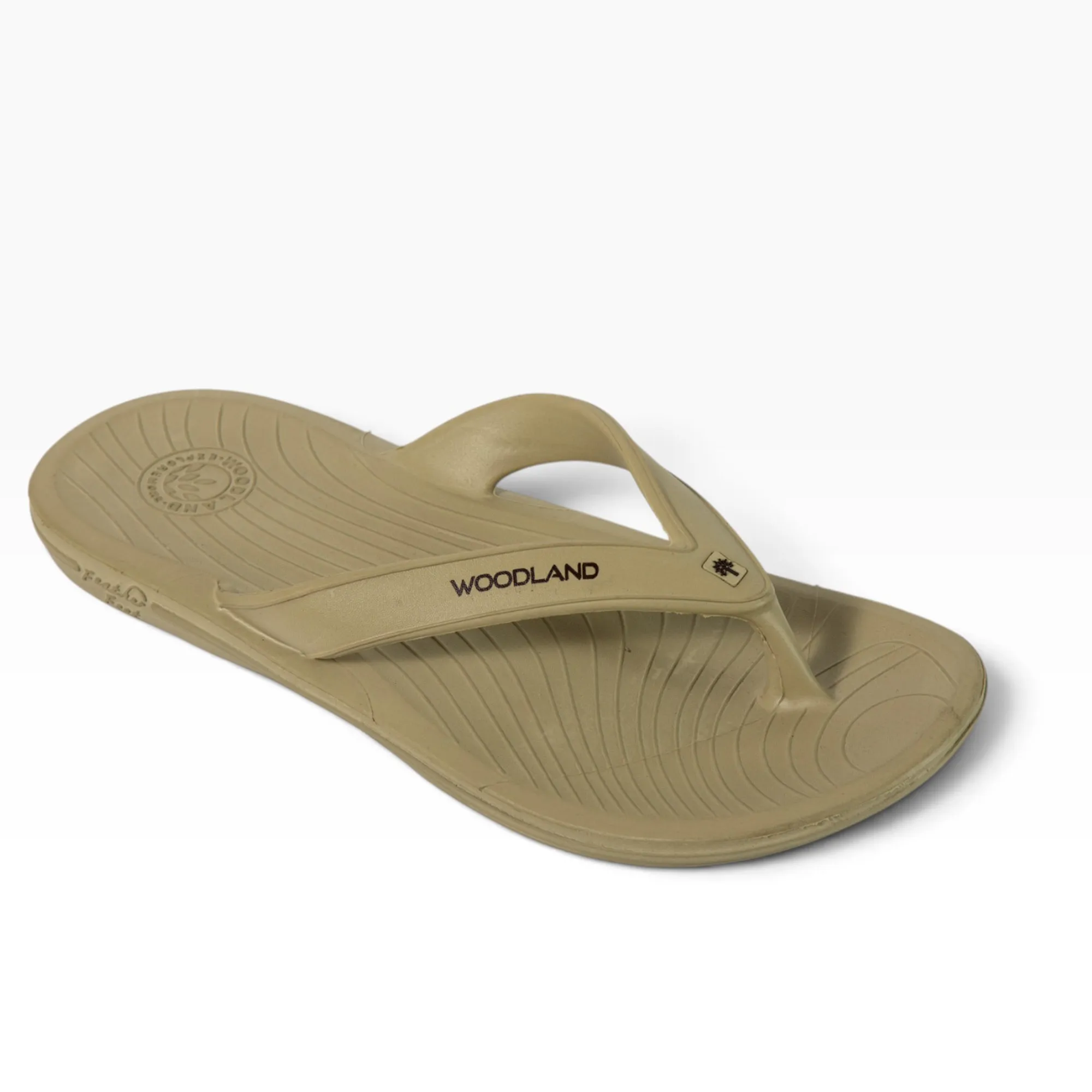 Khaki Mens Slipper Flip Flop - Thumbnail 5