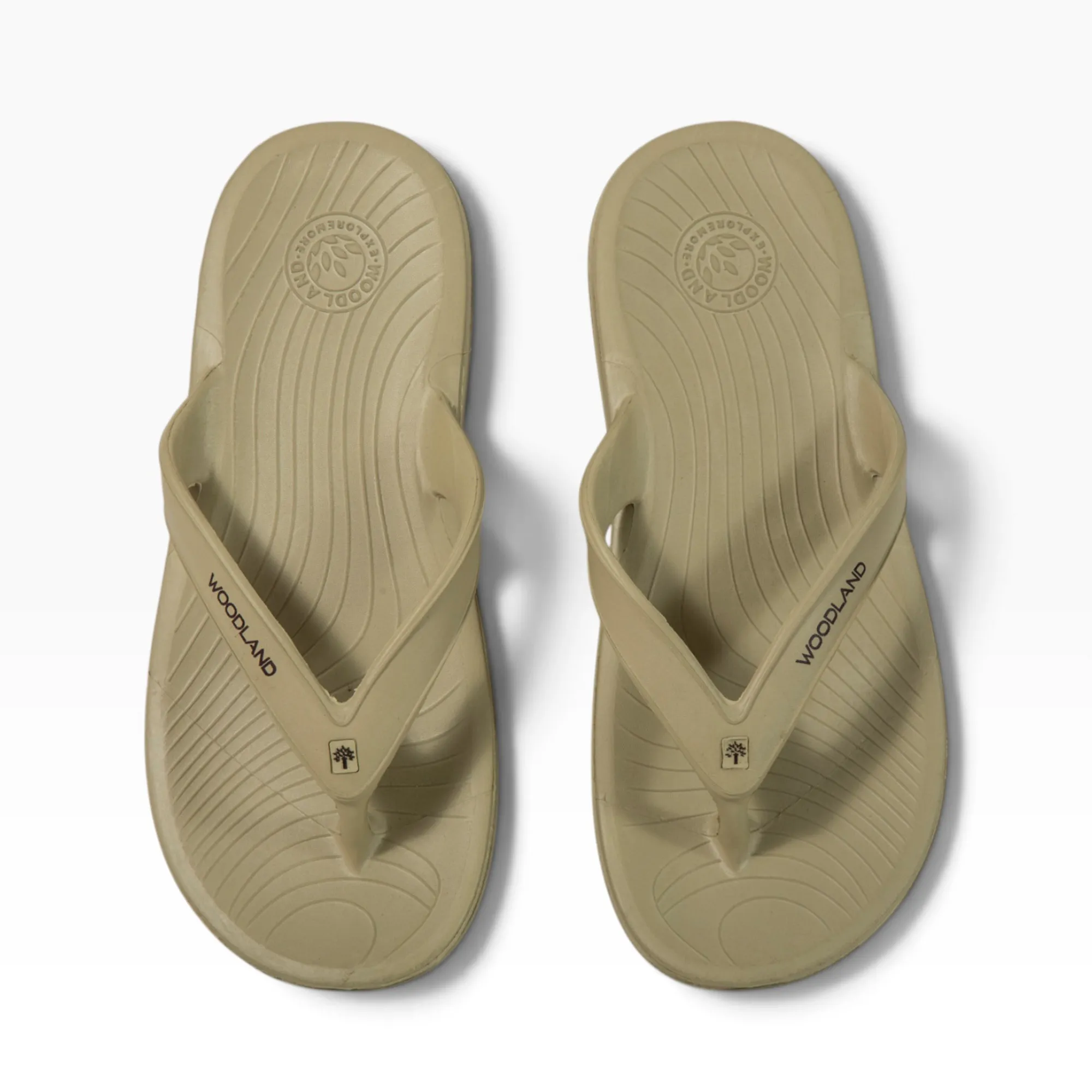 Khaki Mens Slipper Flip Flop - Thumbnail 6