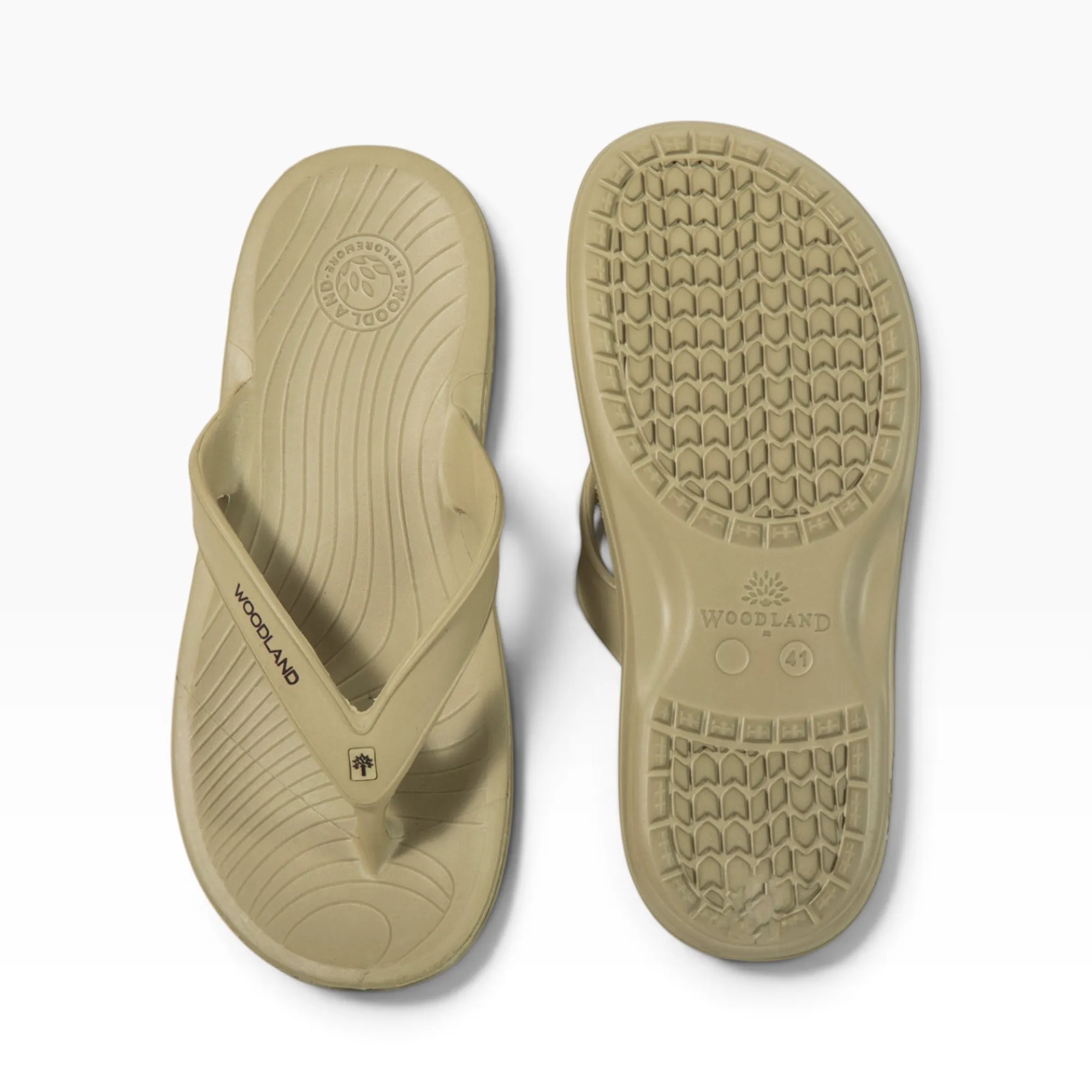 Khaki Mens Slipper Flip Flop - Thumbnail 13