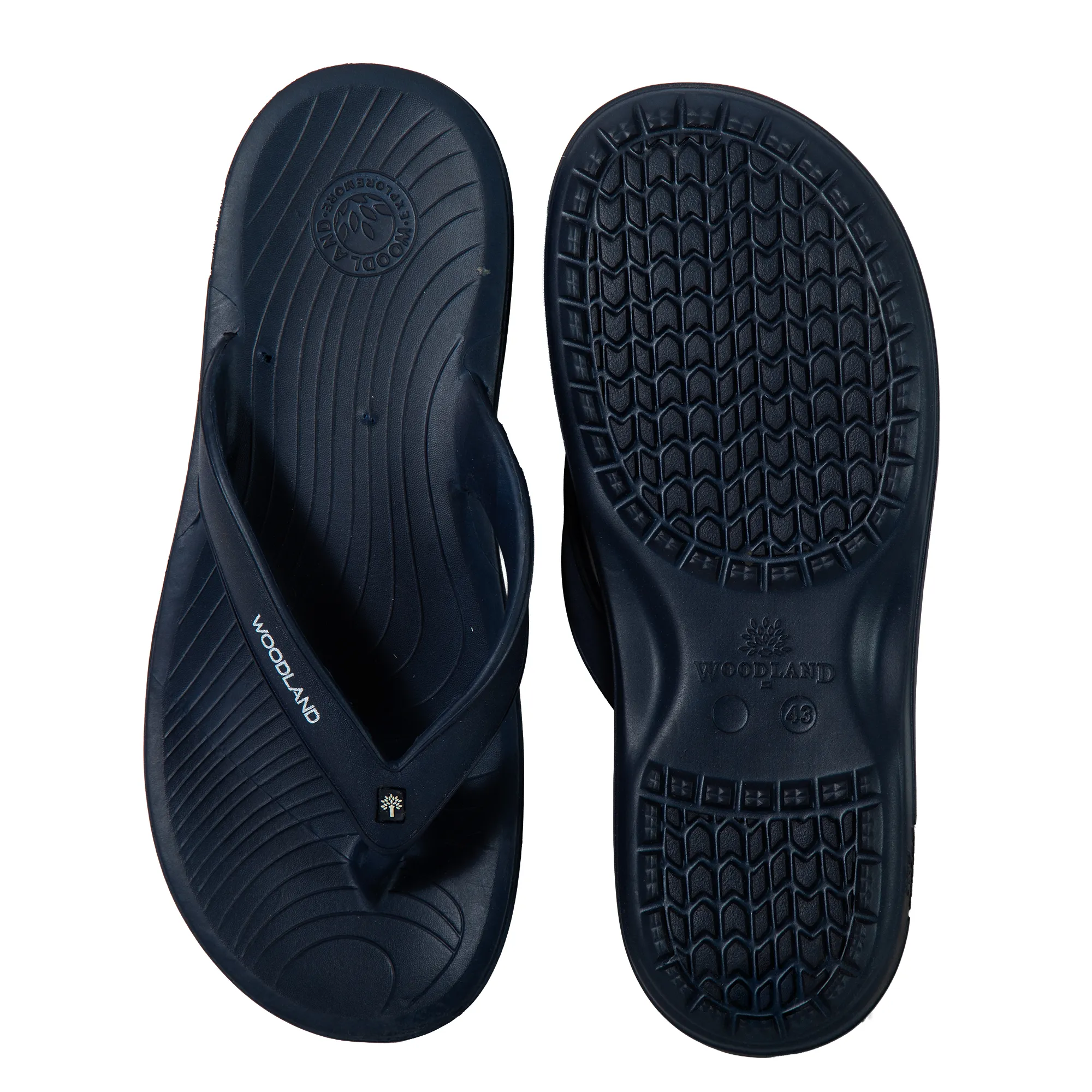 Navy Mens Slipper Flip Flop - Thumbnail 8