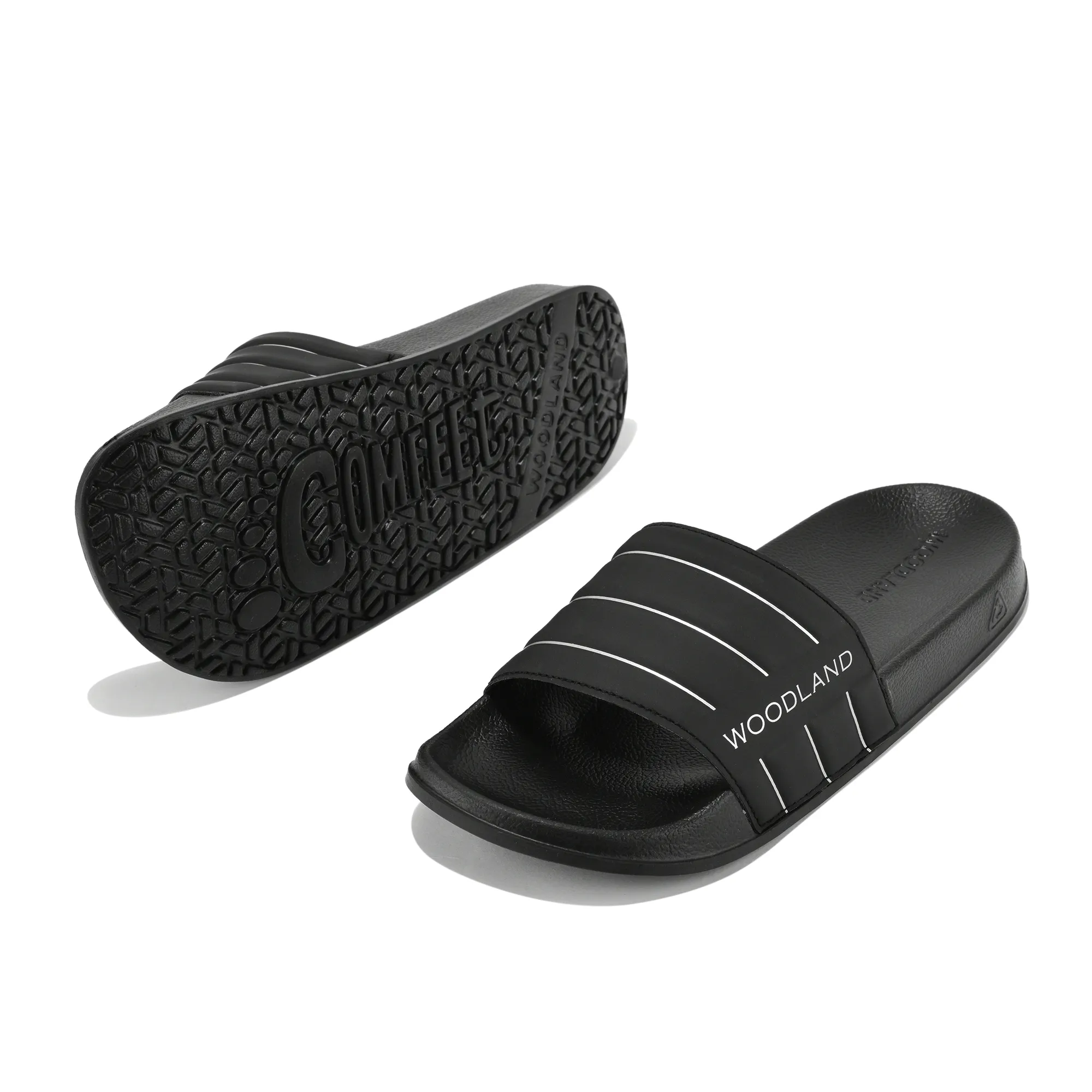 Men Black EVA Lightweight Comfort Slippers - Thumbnail 6