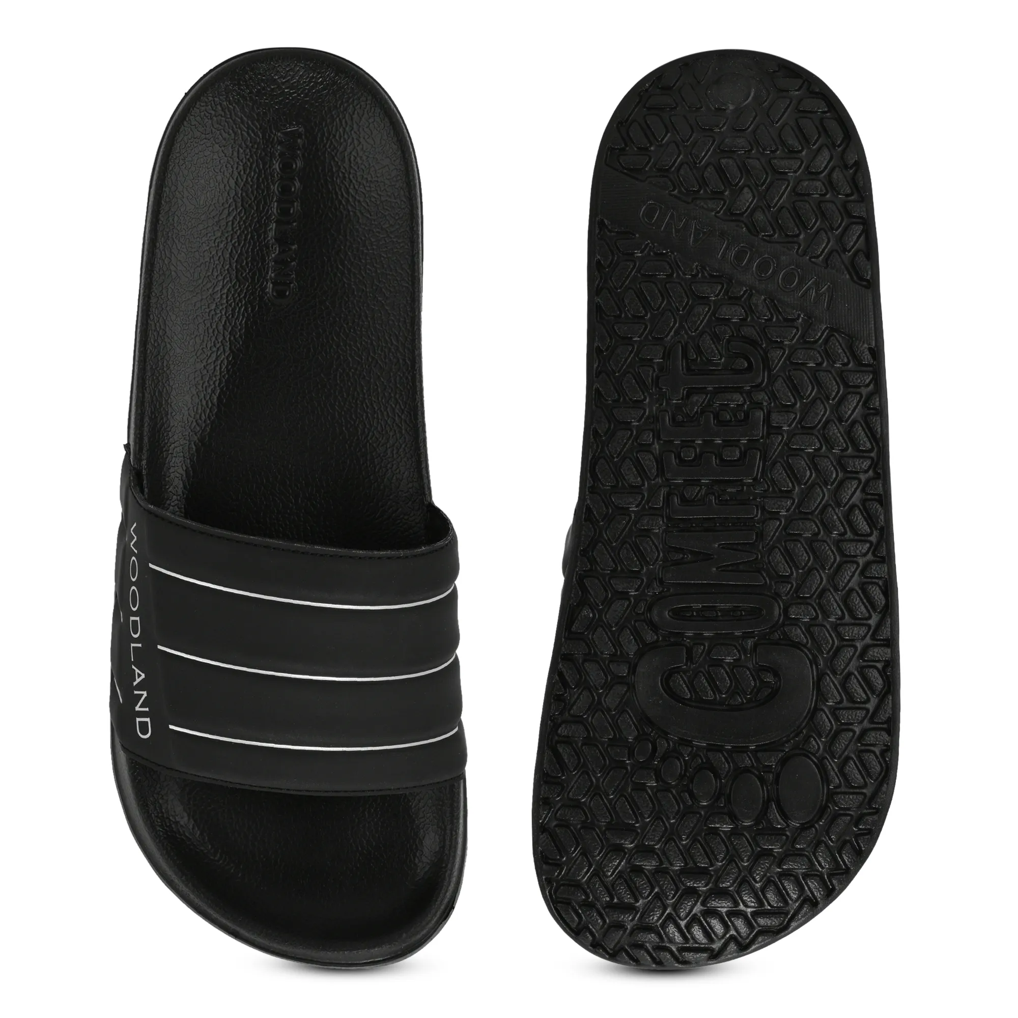Men Black EVA Lightweight Comfort Slippers - Thumbnail 9
