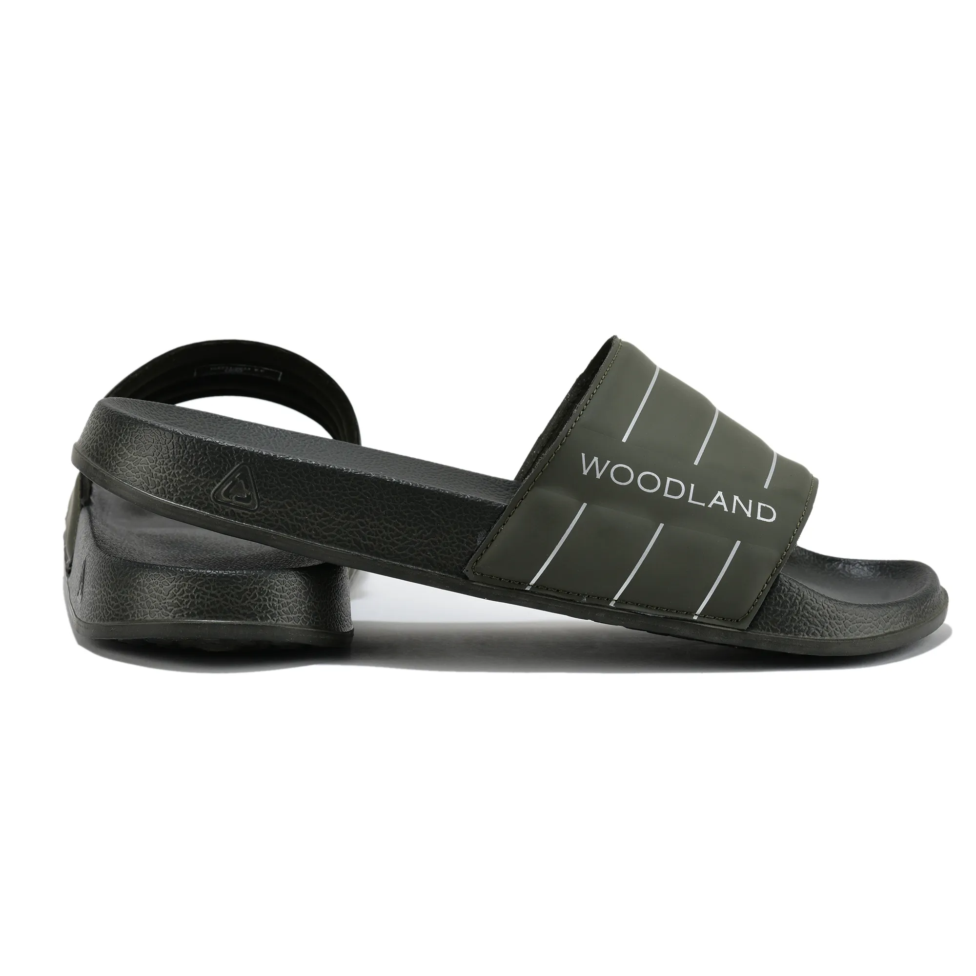 Men Olive EVA Lightweight Comfort Slippers - Thumbnail 10