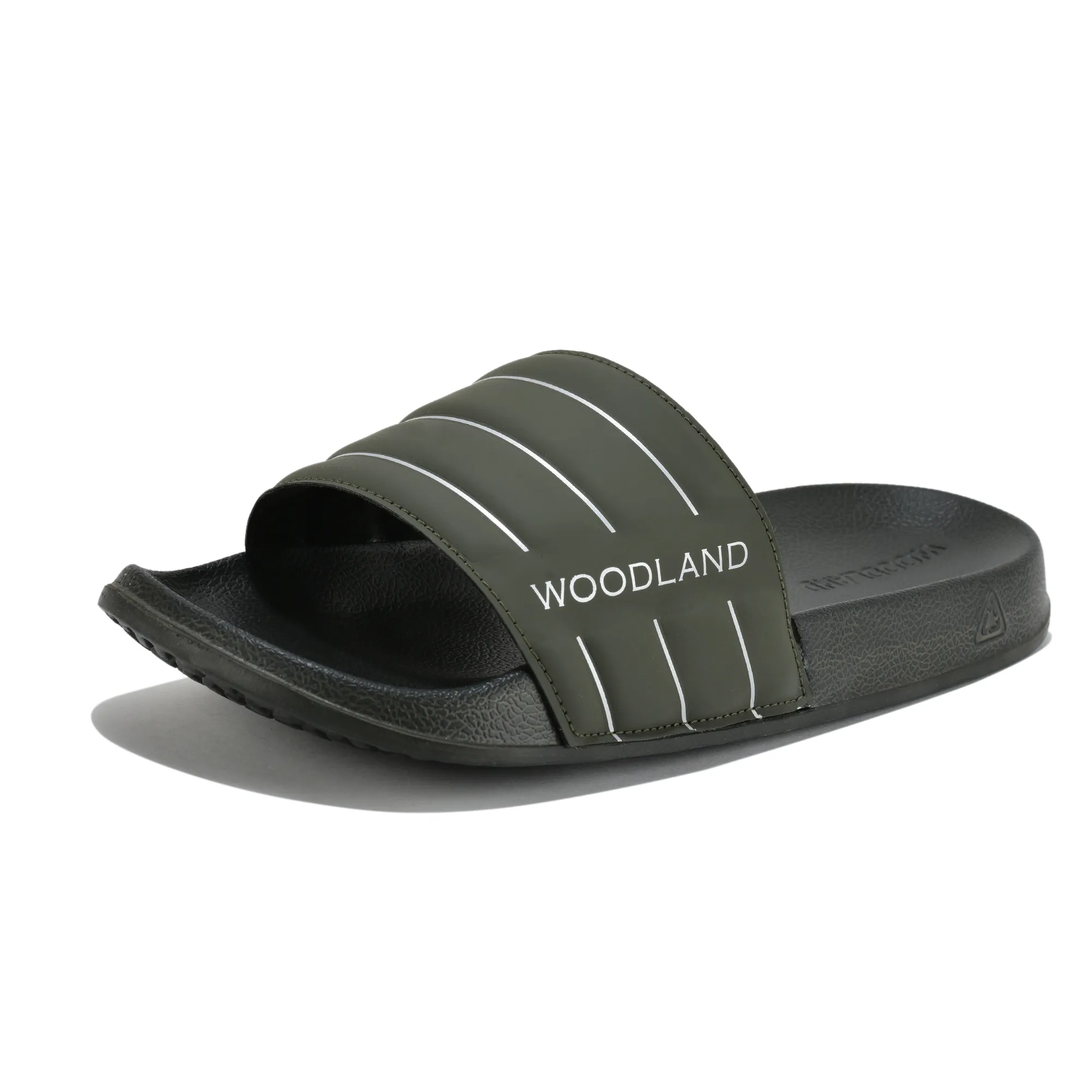 Men Olive EVA Lightweight Comfort Slippers - Thumbnail 11