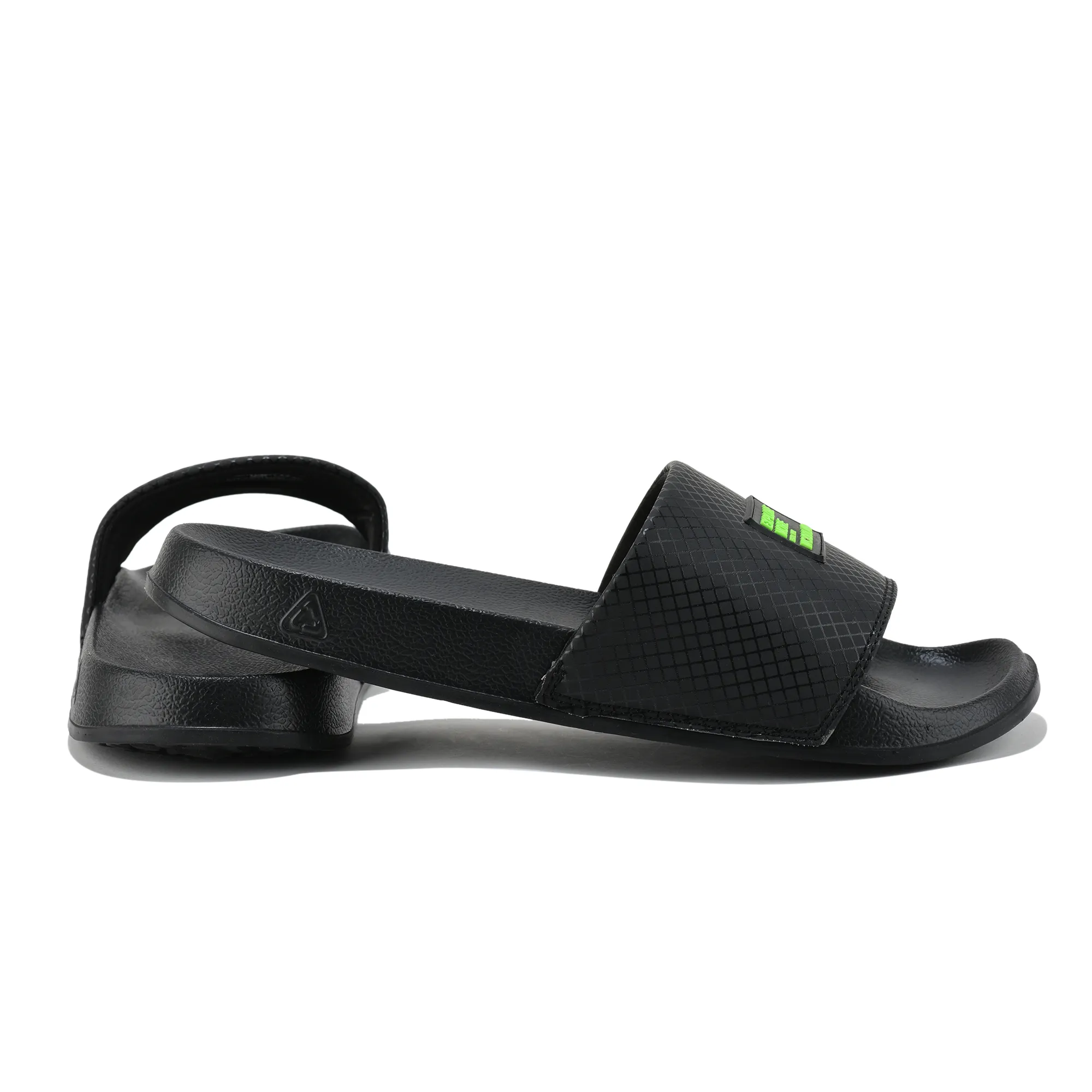 Woodland Men's Black Smooth Step Sliders - Thumbnail 10