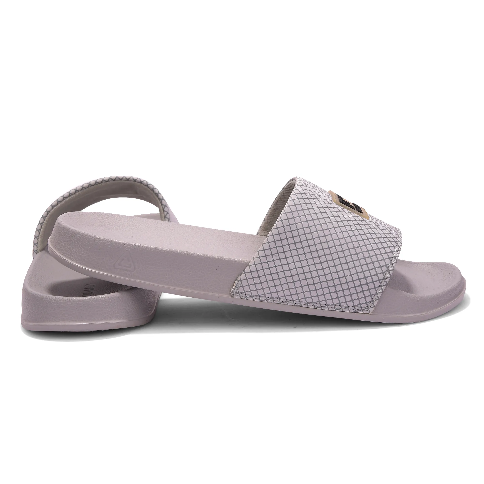 Woodland Men’s Light Grey Smooth Step Sliders - Thumbnail 10