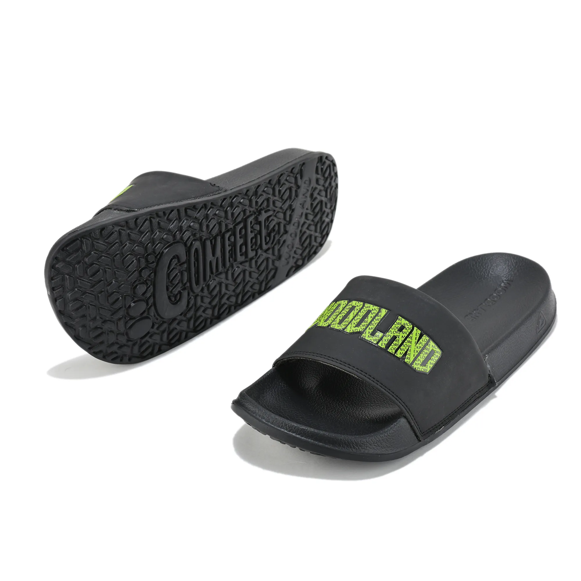 Men Black Lightweight EVA Comfort Slipper - Thumbnail 6