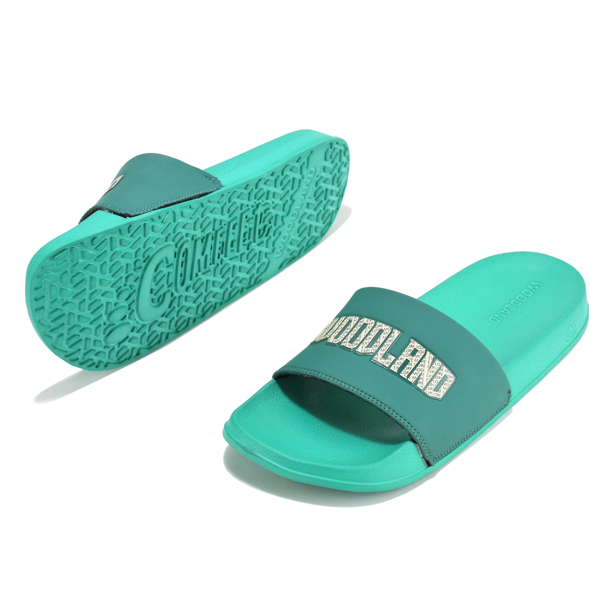 Men Green Lightweight EVA Comfort Slipper - Thumbnail 6