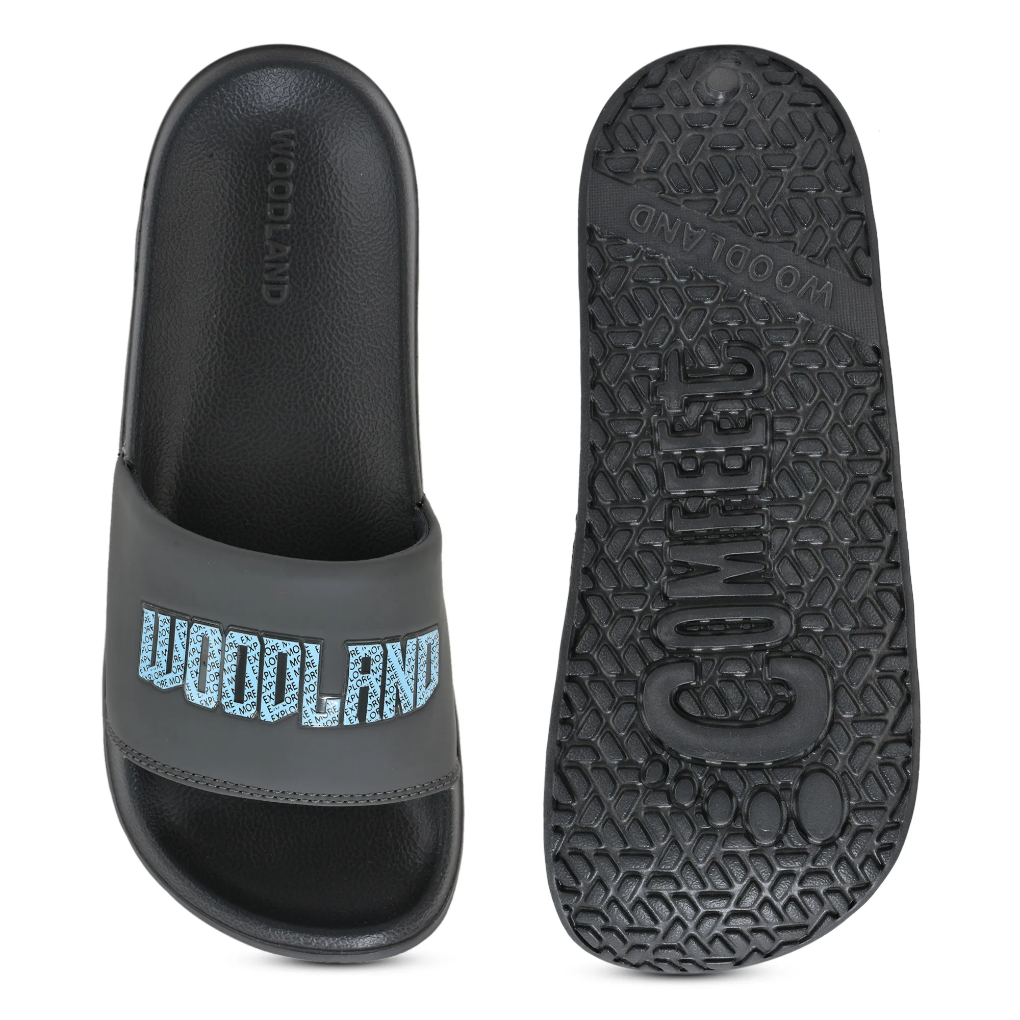 Men Grey Lightweight EVA Comfort Slipper - Thumbnail 9
