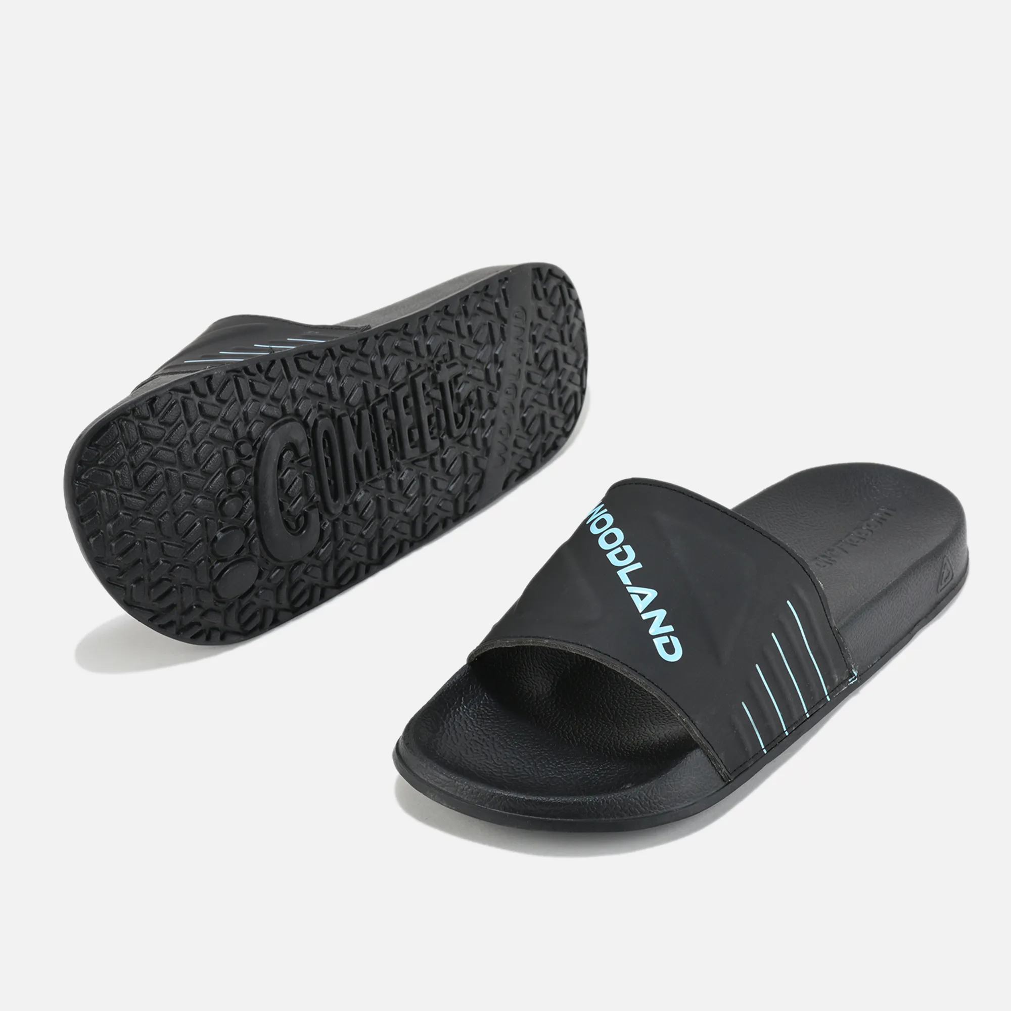 Men Black Lightweight EVA Comfort Slippers - Thumbnail 6