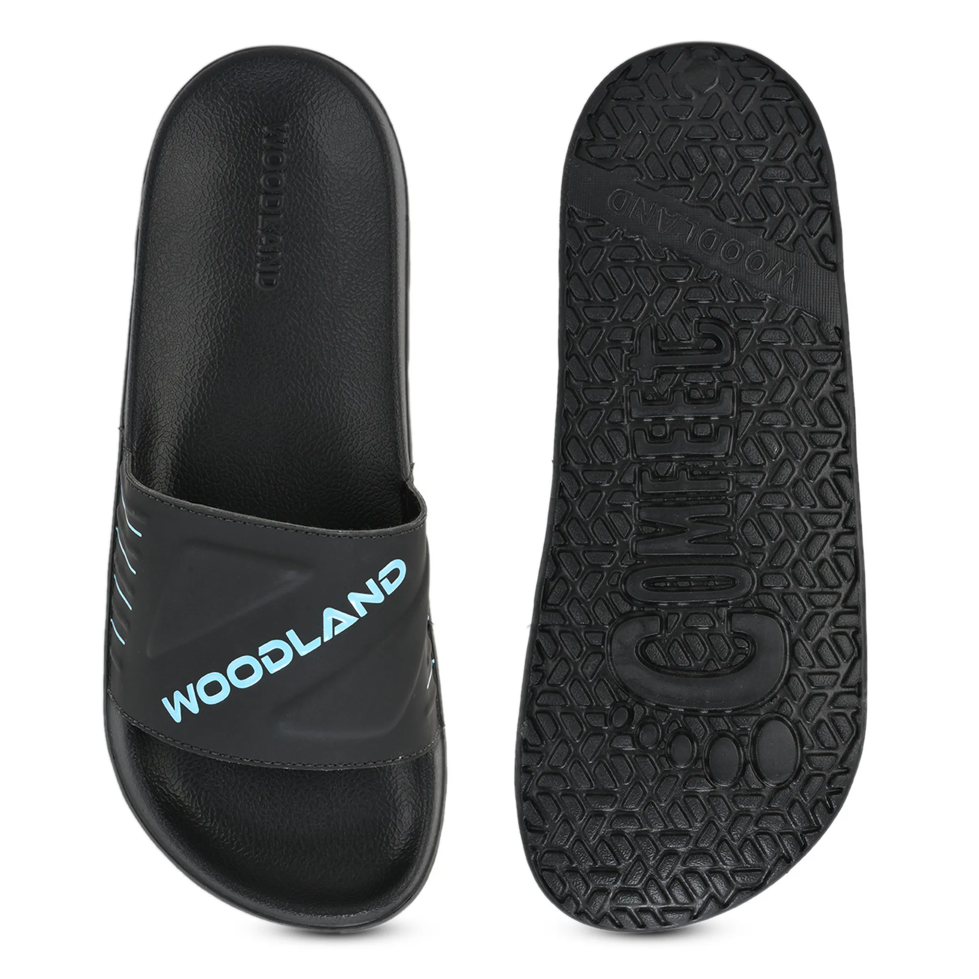 Men Black Lightweight EVA Comfort Slippers - Thumbnail 9