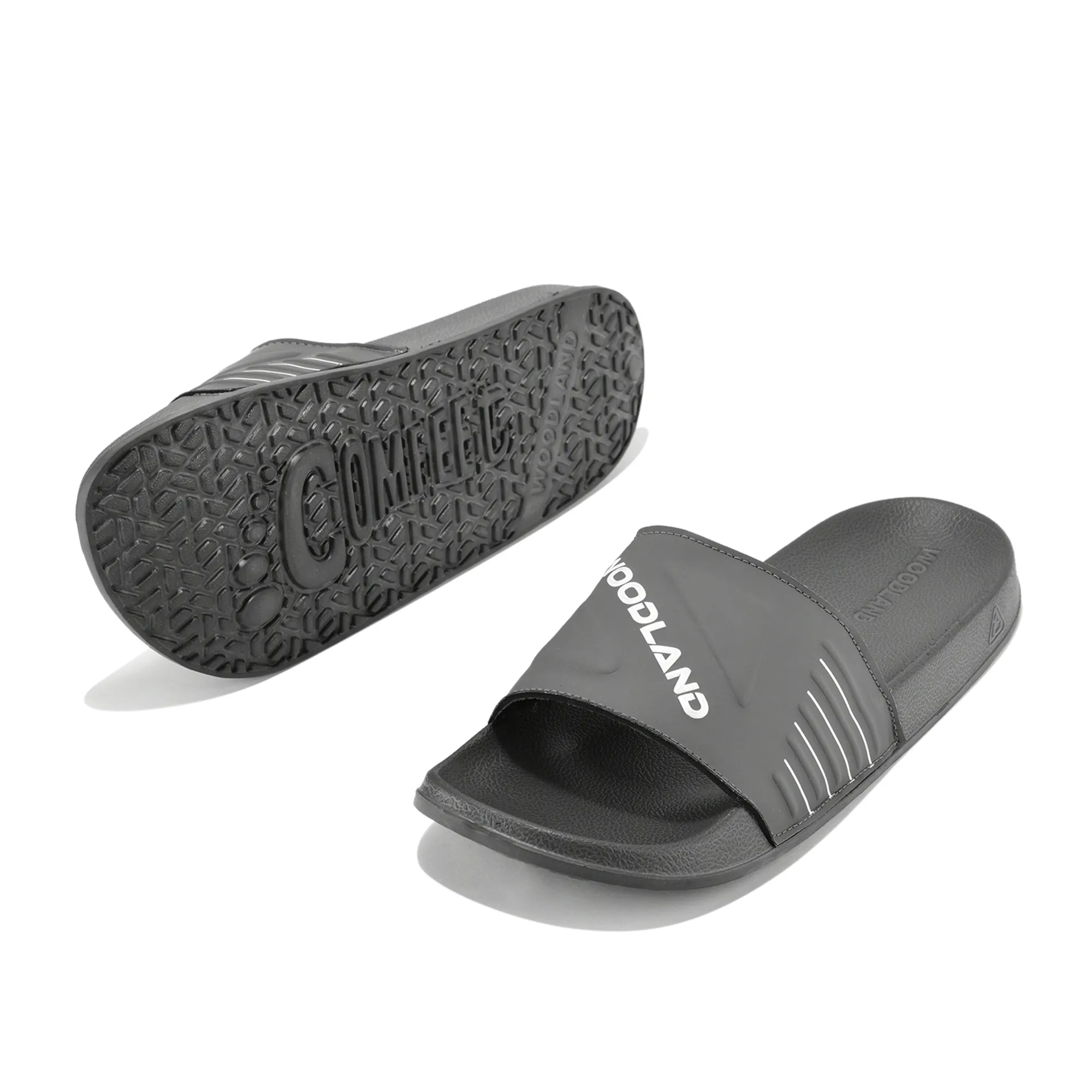 Men Dark Grey Lightweight EVA Comfort Slippers - Thumbnail 7