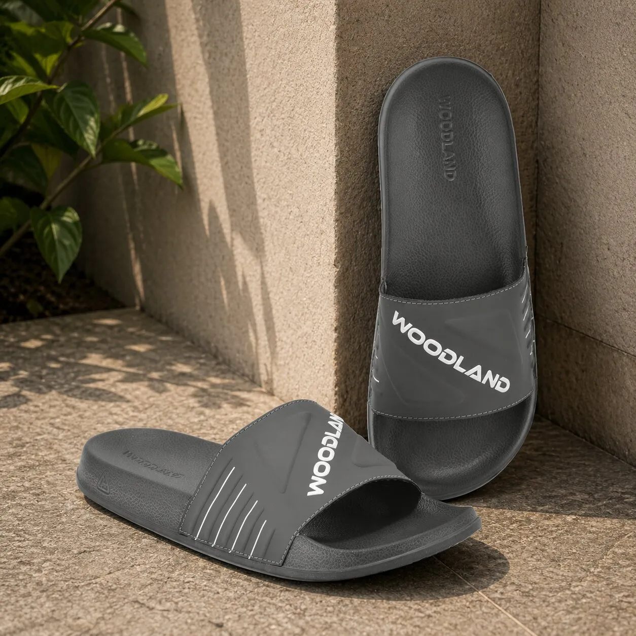 Men Dark Grey Lightweight EVA Comfort Slippers - Thumbnail 8