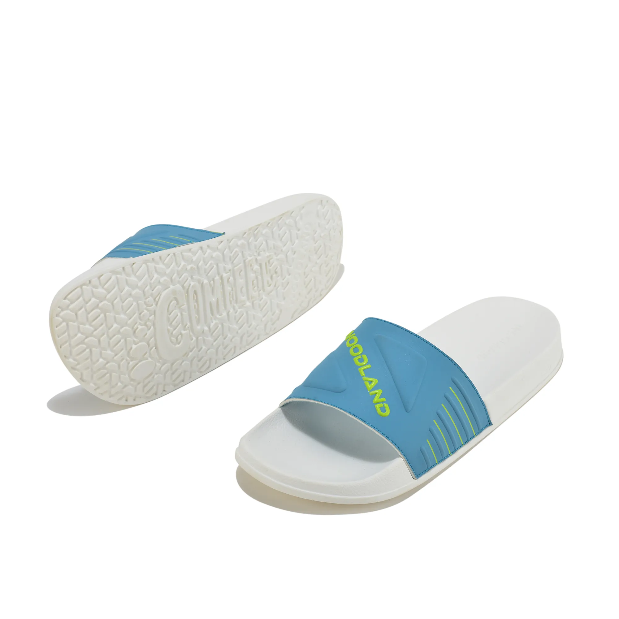 Men White Lightweight EVA Comfort Slippers - Thumbnail 6