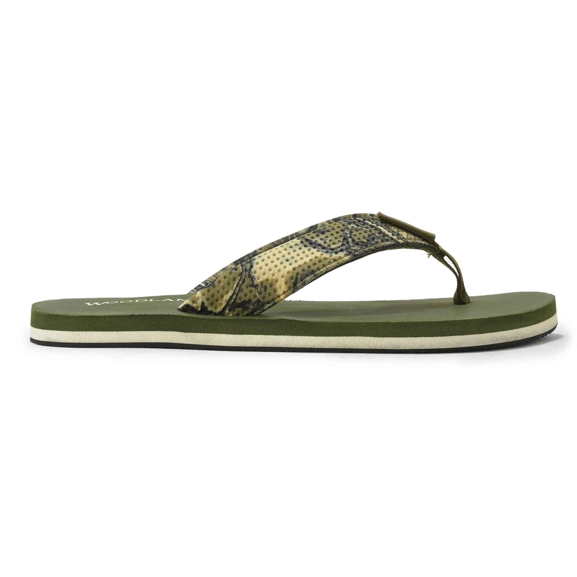 Woodland Men’s Olive Durable Everyday Flip Flops - Thumbnail 2