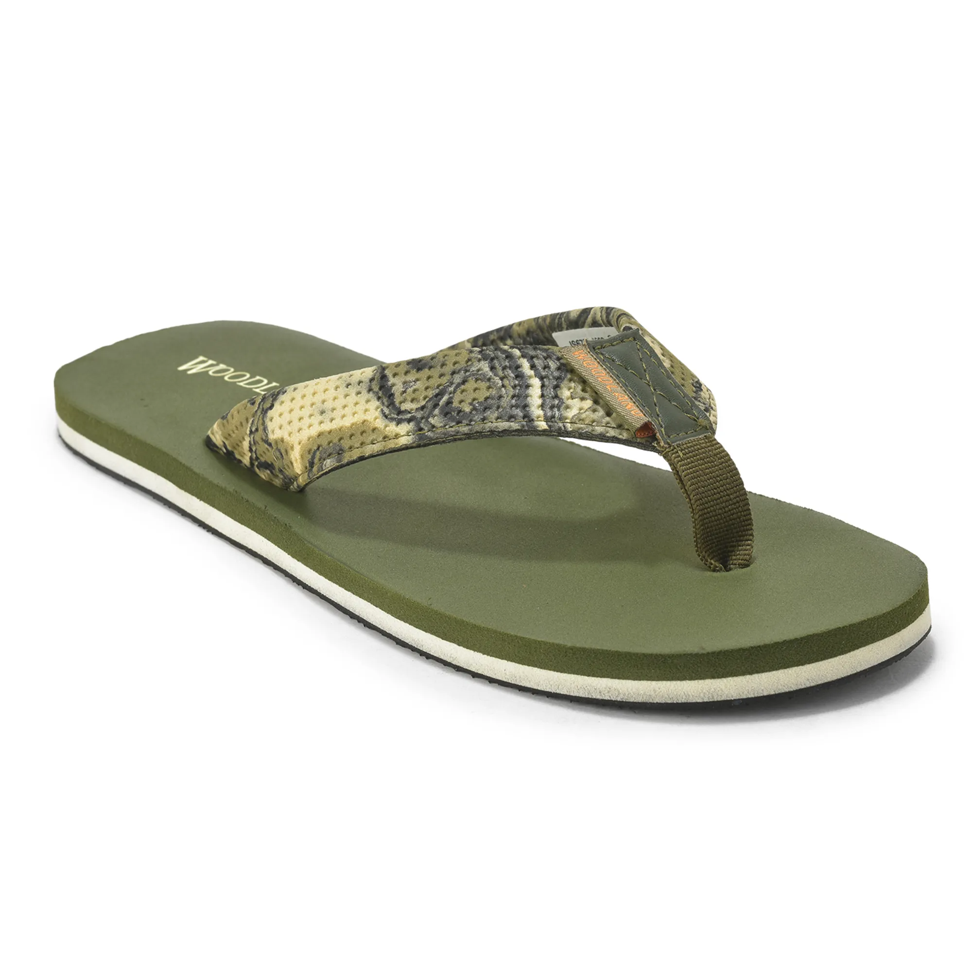 Woodland Men’s Olive Durable Everyday Flip Flops - Thumbnail 3