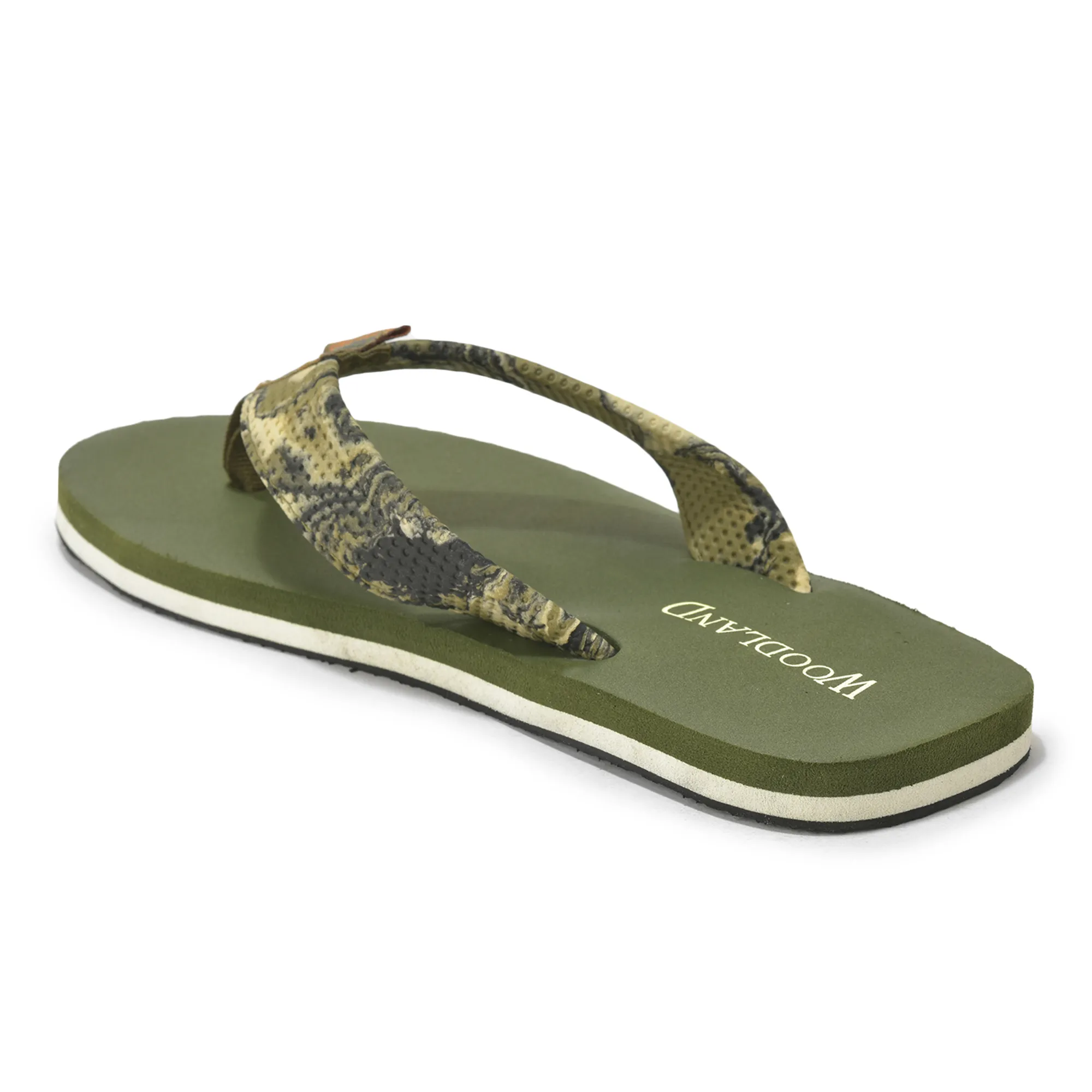 Woodland Men’s Olive Durable Everyday Flip Flops - Thumbnail 7