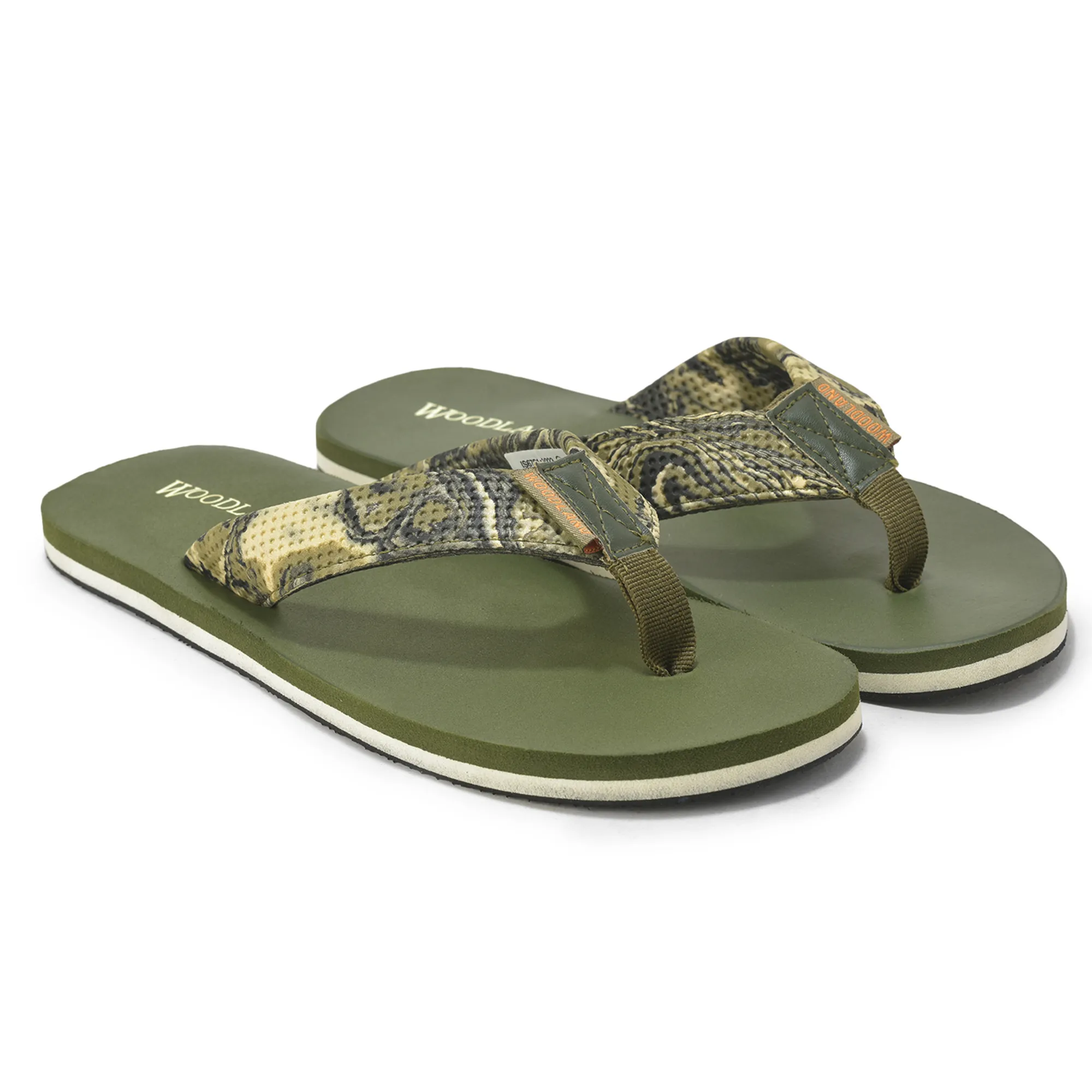 Woodland Men’s Olive Durable Everyday Flip Flops - Thumbnail 8