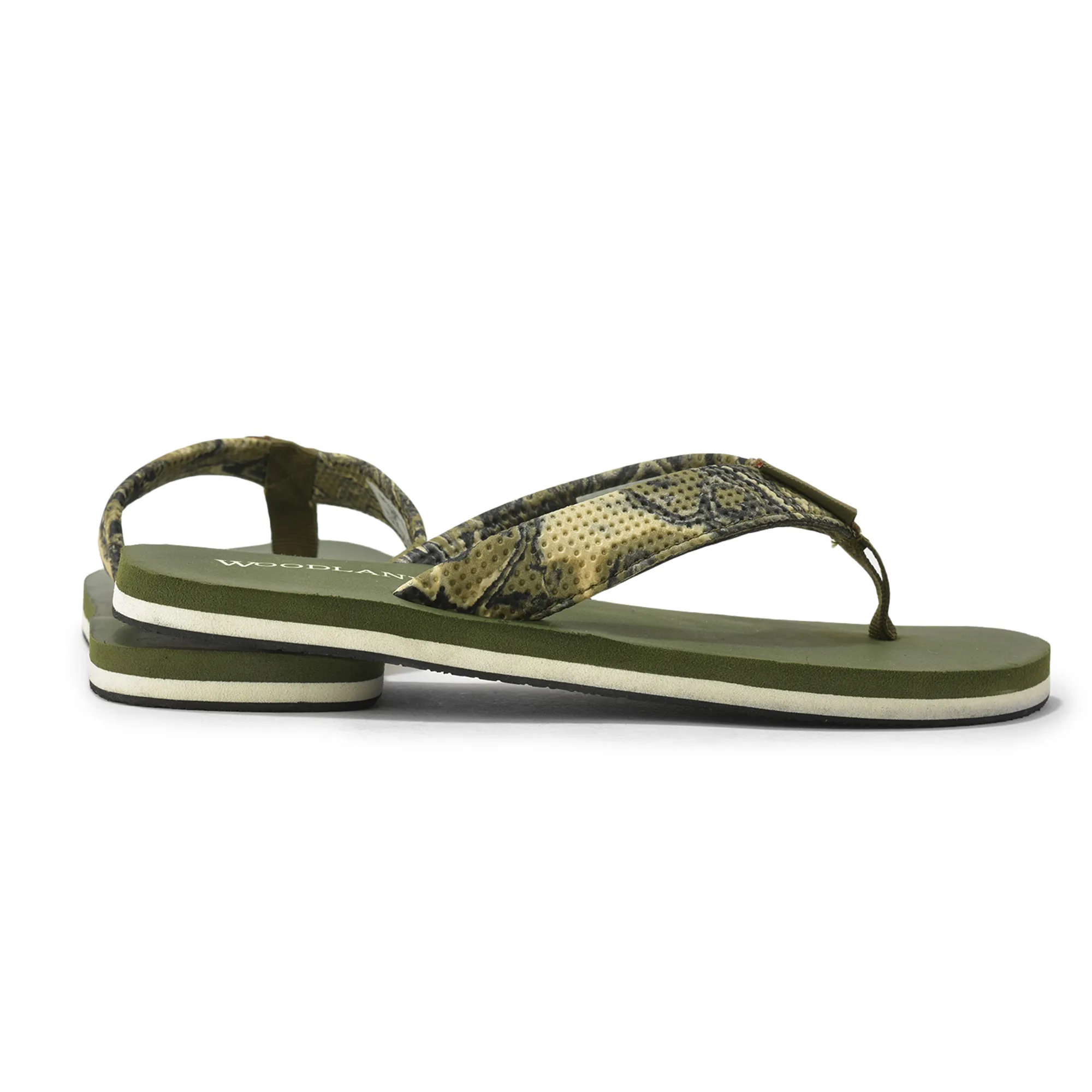 Woodland Men’s Olive Durable Everyday Flip Flops - Thumbnail 10