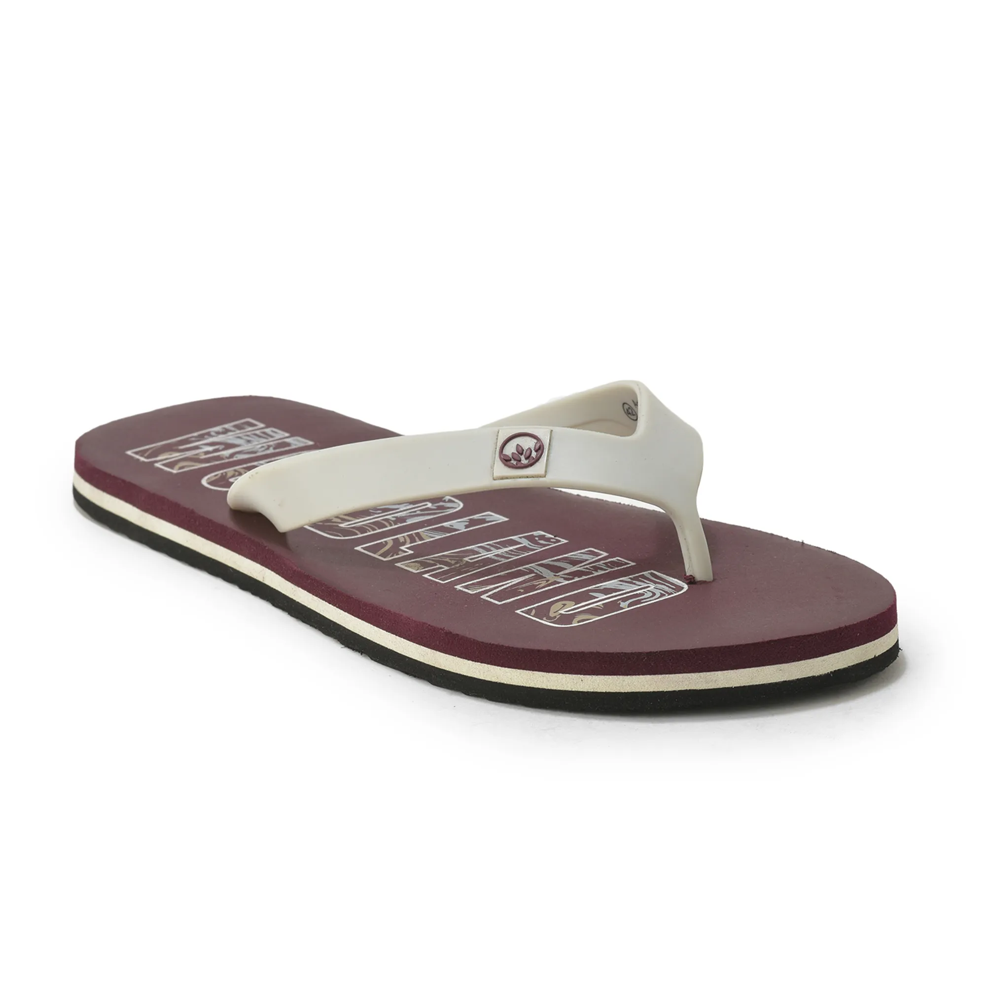 Woodland Men’s Maroon Relax Pace Flip Flops - Thumbnail 3