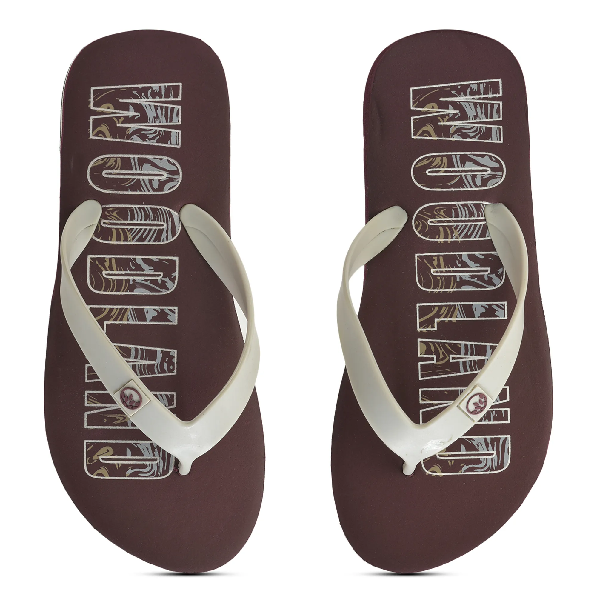 Woodland Men’s Maroon Relax Pace Flip Flops - Thumbnail 5
