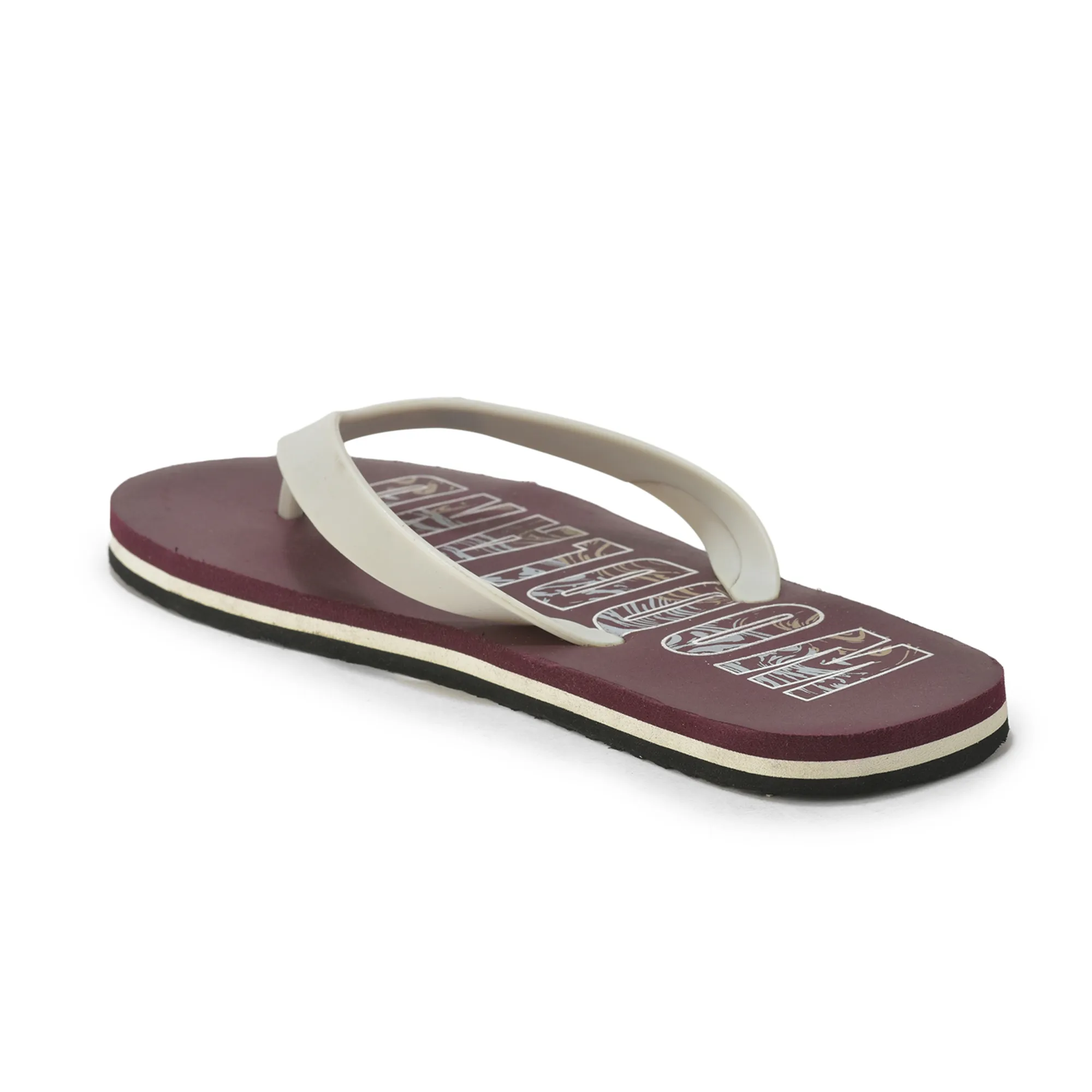 Woodland Men’s Maroon Relax Pace Flip Flops - Thumbnail 7