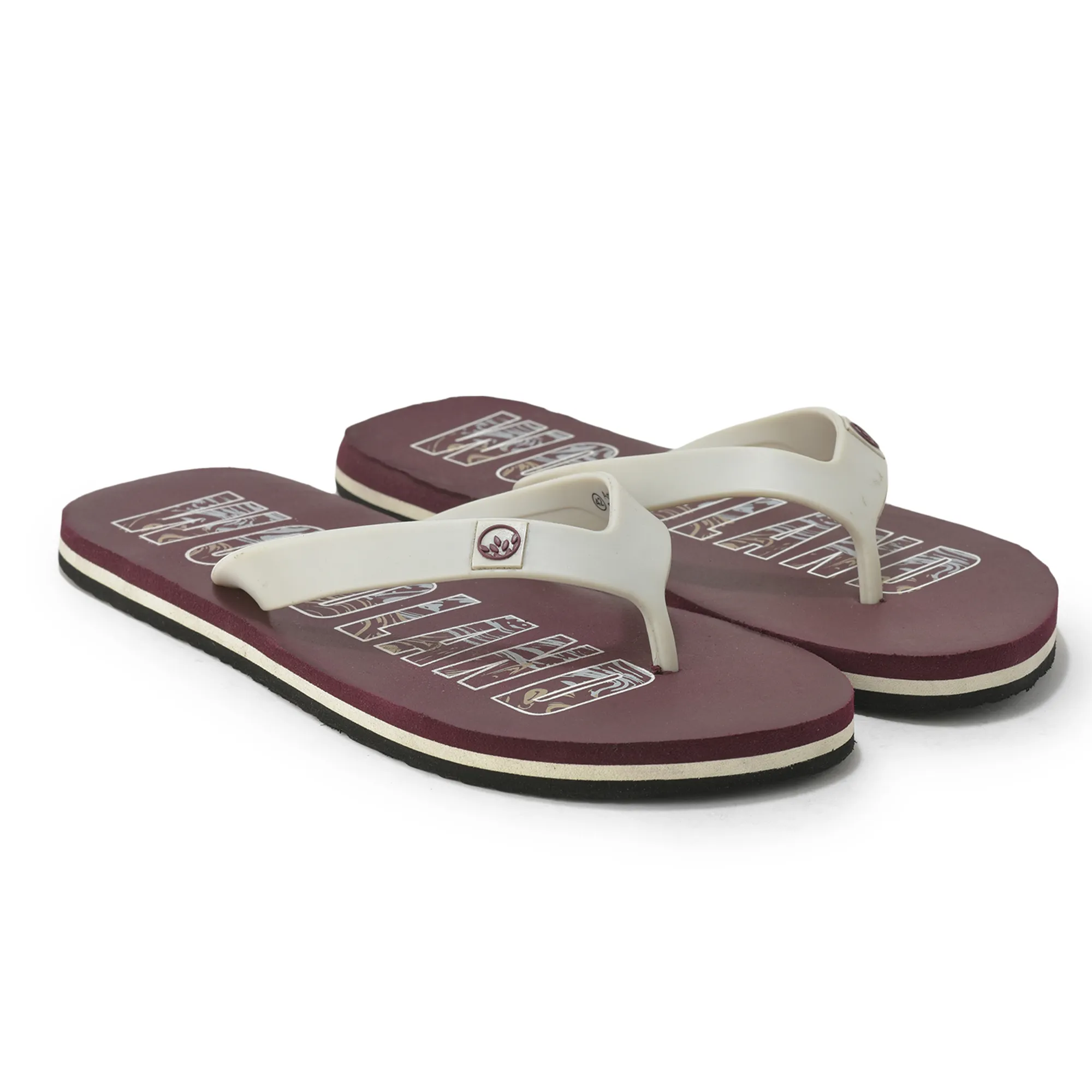 Woodland Men’s Maroon Relax Pace Flip Flops - Thumbnail 8