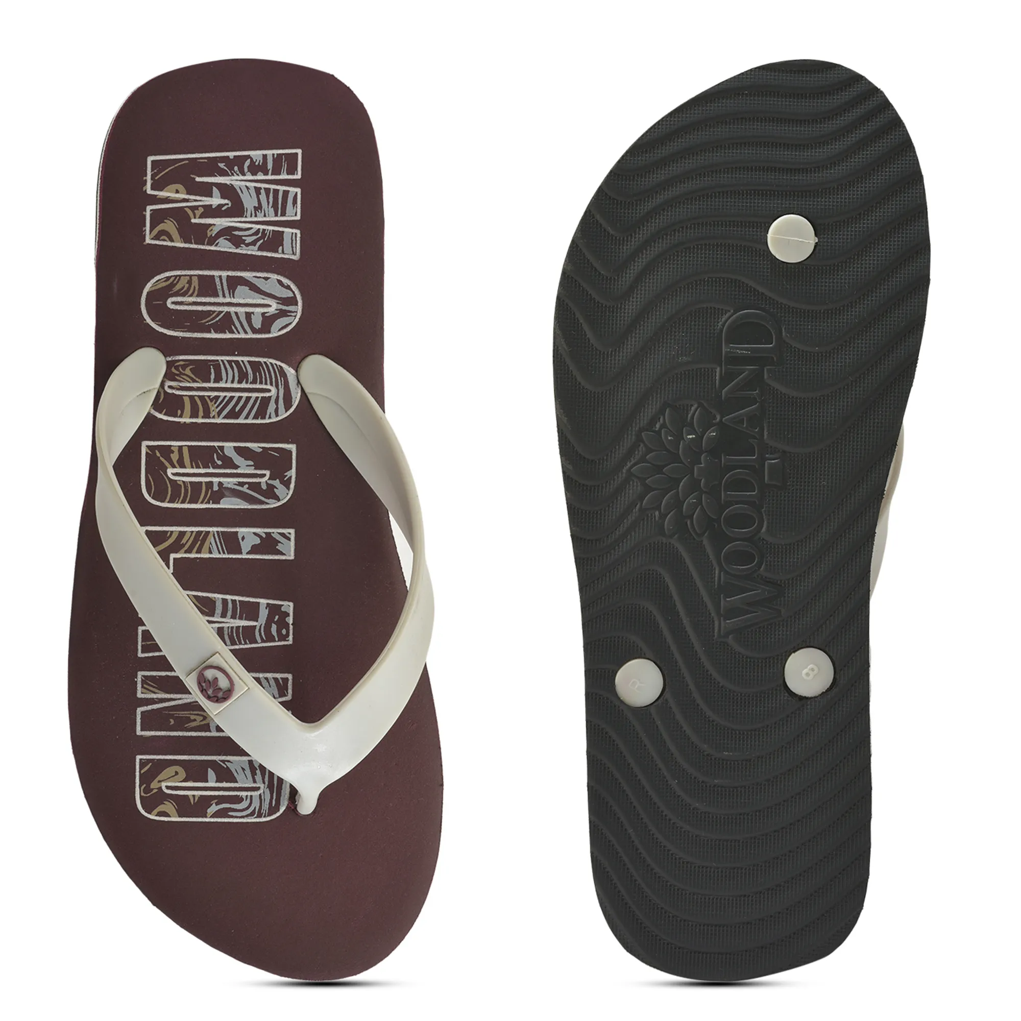 Woodland Men’s Maroon Relax Pace Flip Flops - Thumbnail 9