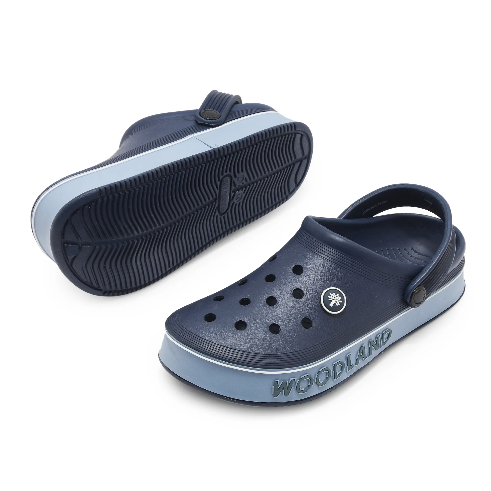 Woodland navy/ dblue Eva Slipper Sliders - Thumbnail 5