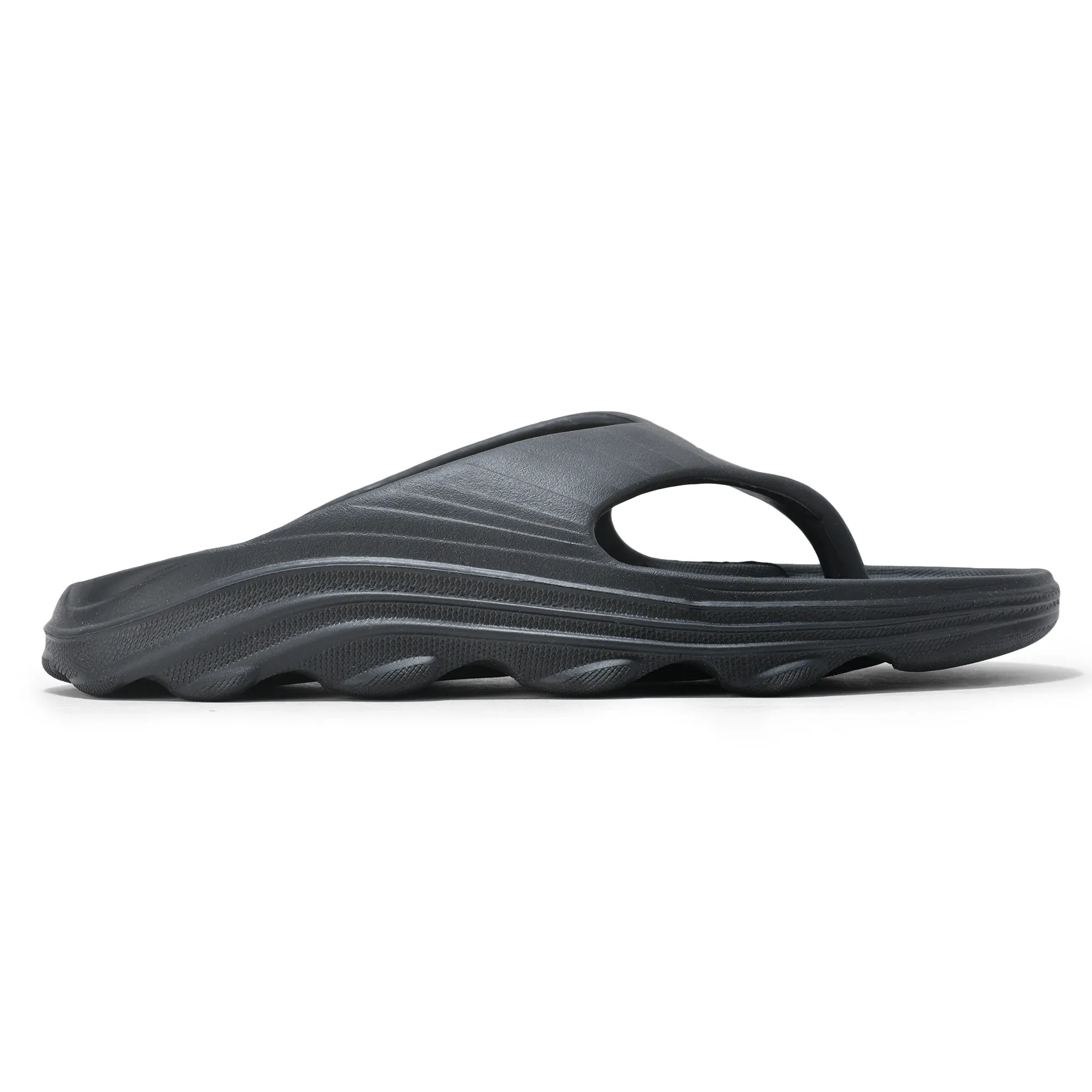 Black Eva Sports Slippers For Men - Image 1