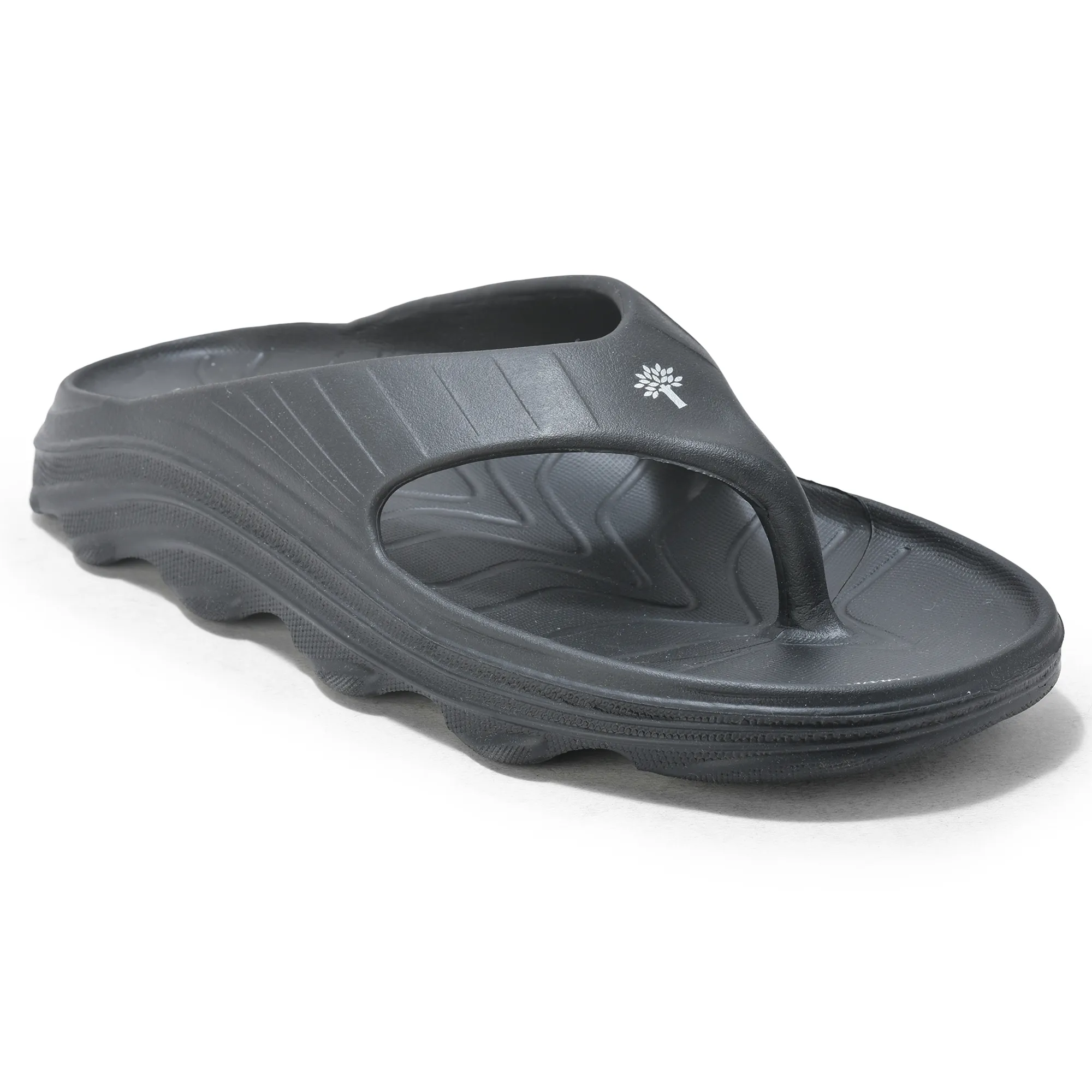 Black Eva Sports Slippers For Men - Thumbnail 8