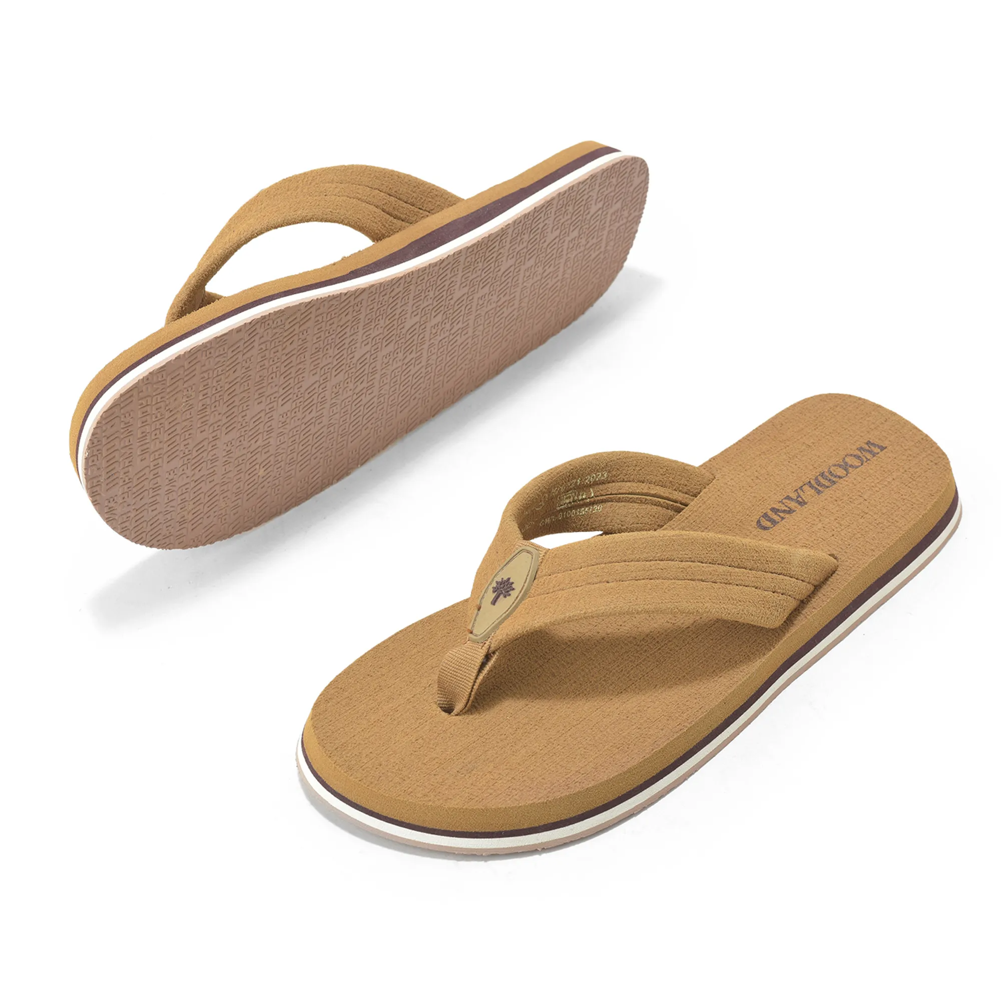 Woodland Men’s Camel Everyday Grip Flip Flops - Thumbnail 6