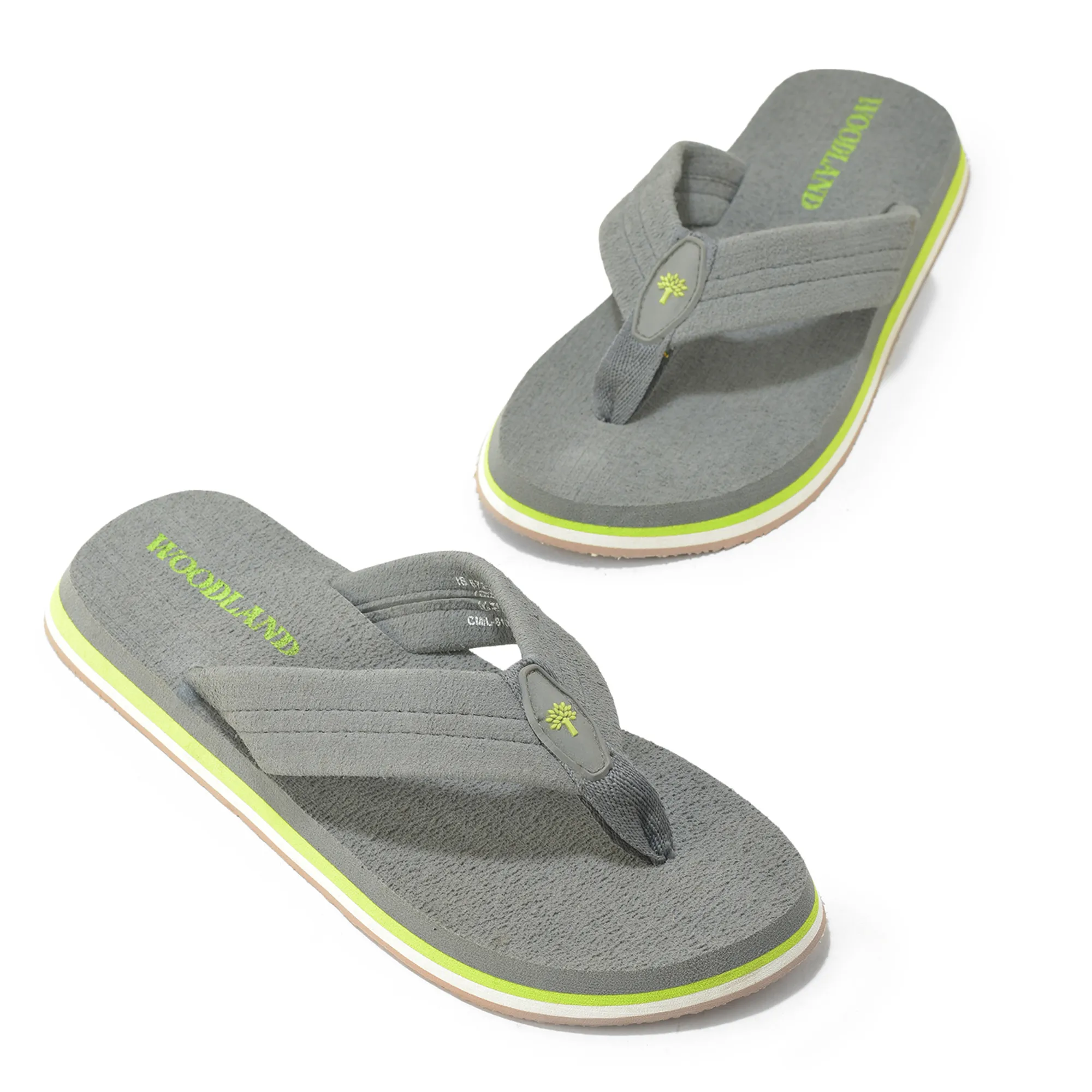Woodland Men’s Light Grey Everyday Grip Flip Flops - Thumbnail 4