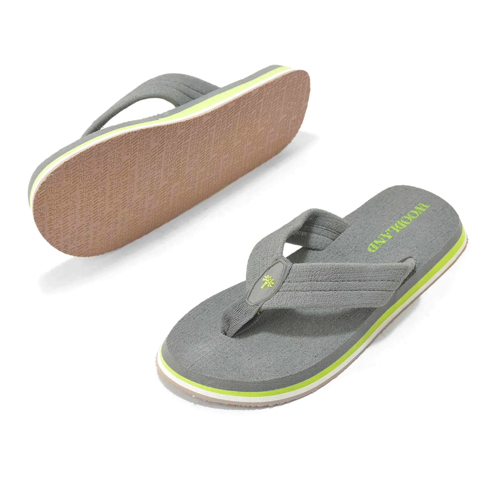 Woodland Men’s Light Grey Everyday Grip Flip Flops - Thumbnail 6