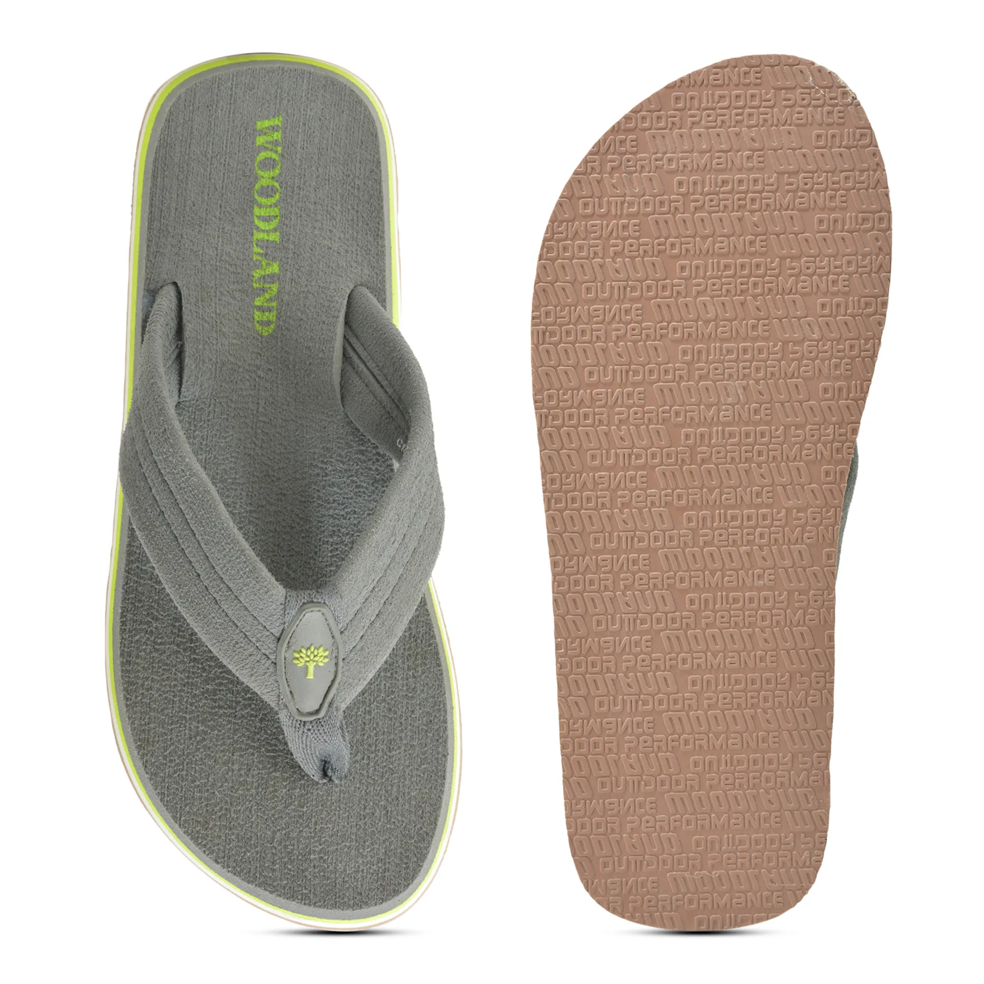 Woodland Men’s Light Grey Everyday Grip Flip Flops - Thumbnail 9