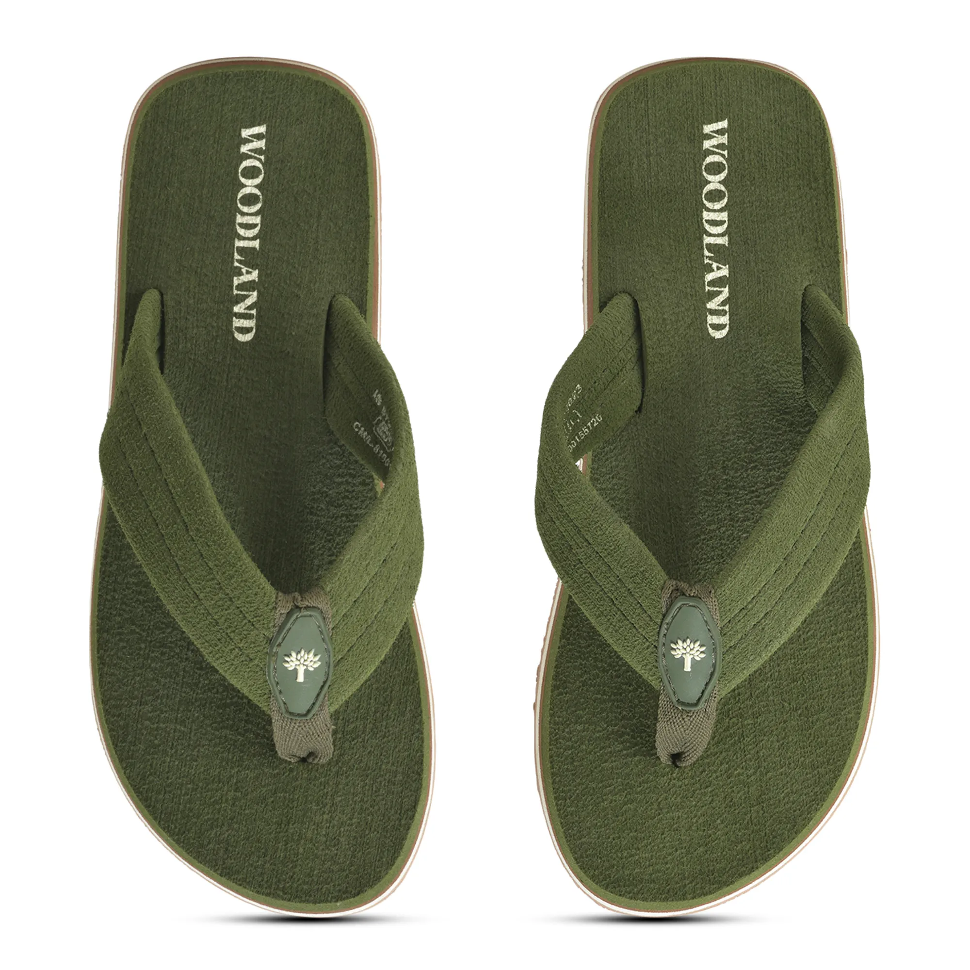 Woodland Men’s Olive Everyday Grip Flip Flops - Thumbnail 5