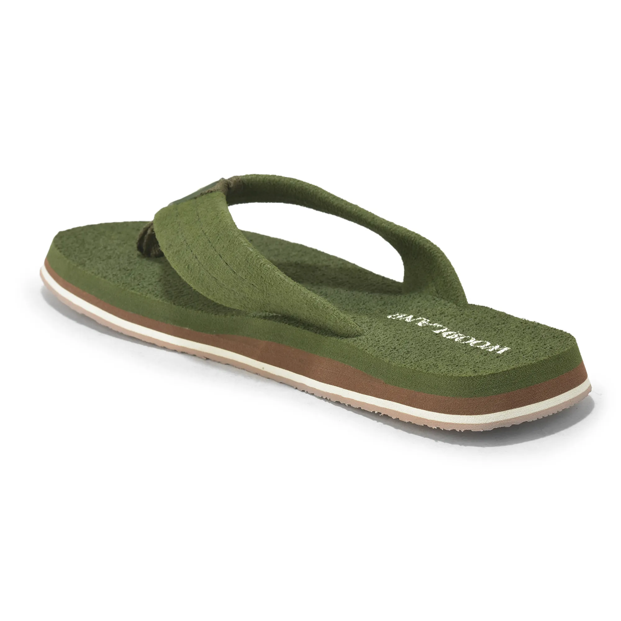 Woodland Men’s Olive Everyday Grip Flip Flops - Thumbnail 7