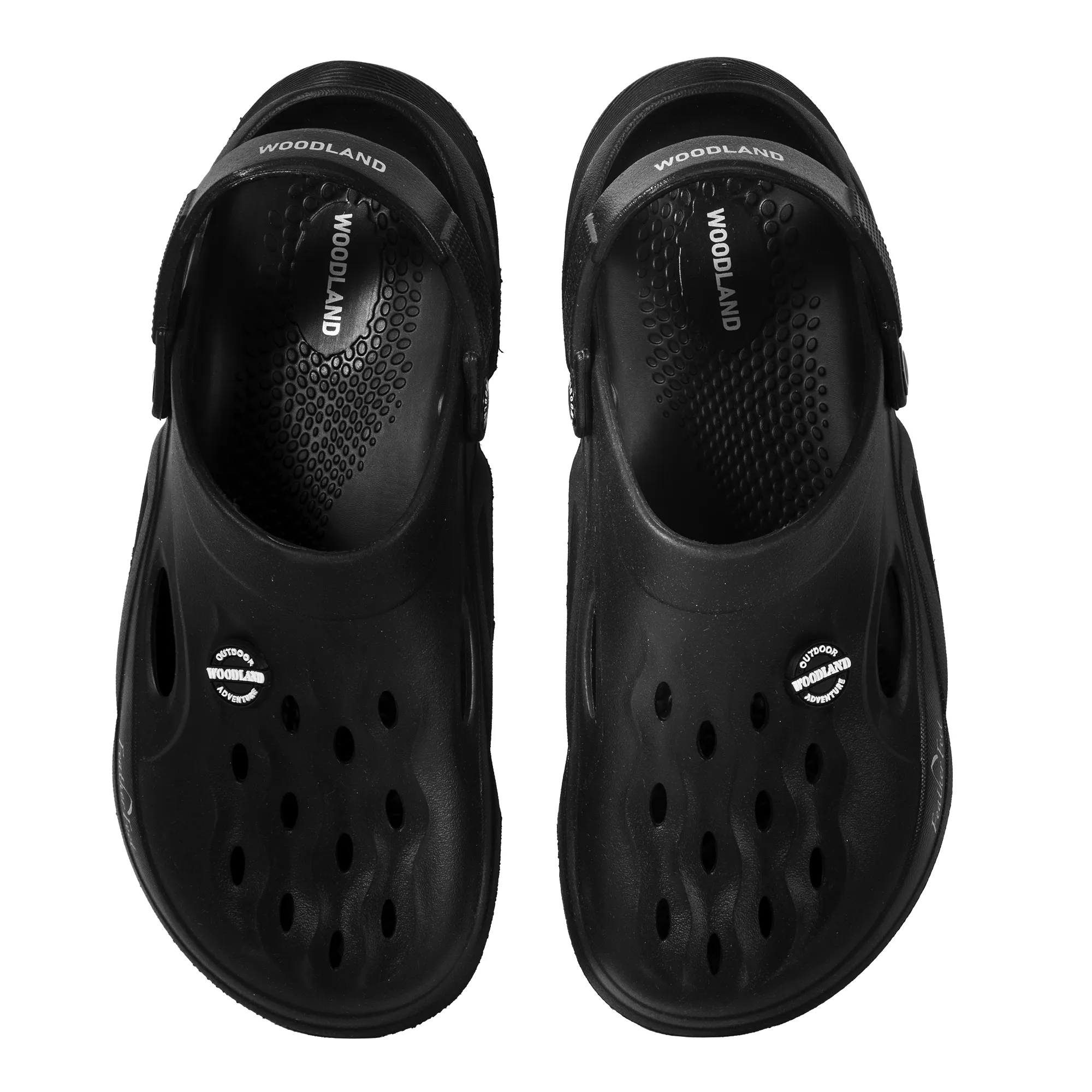 Woodland Men Black Comfort Clog Slippers - Thumbnail 5