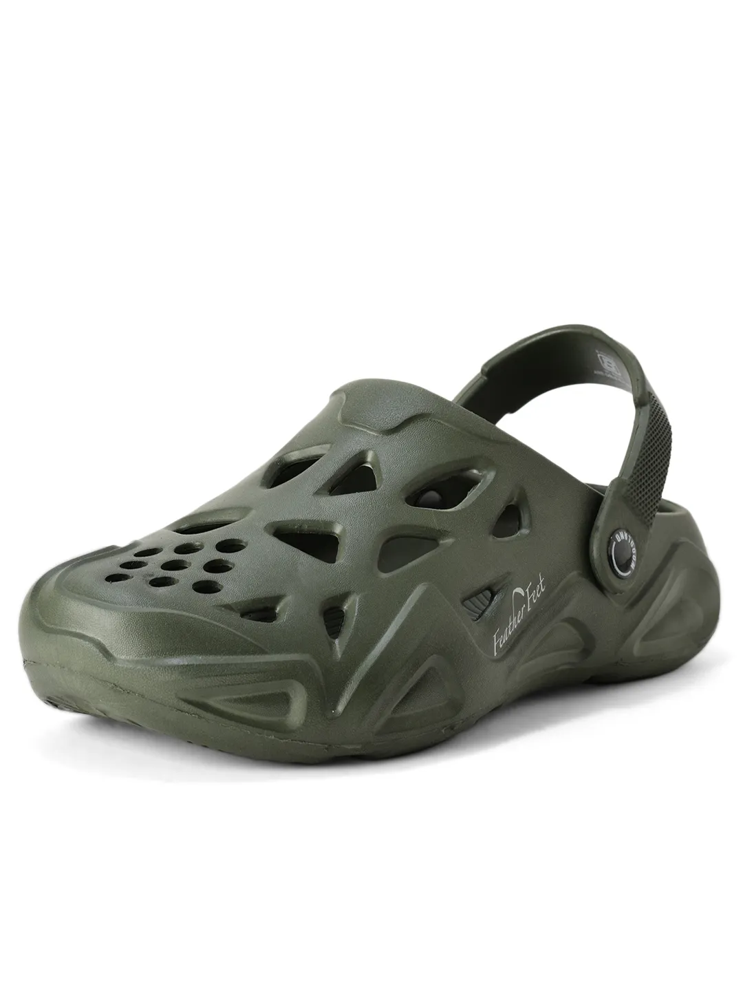 Woodland Men Olive Comfort Clog Slippers - Thumbnail 11