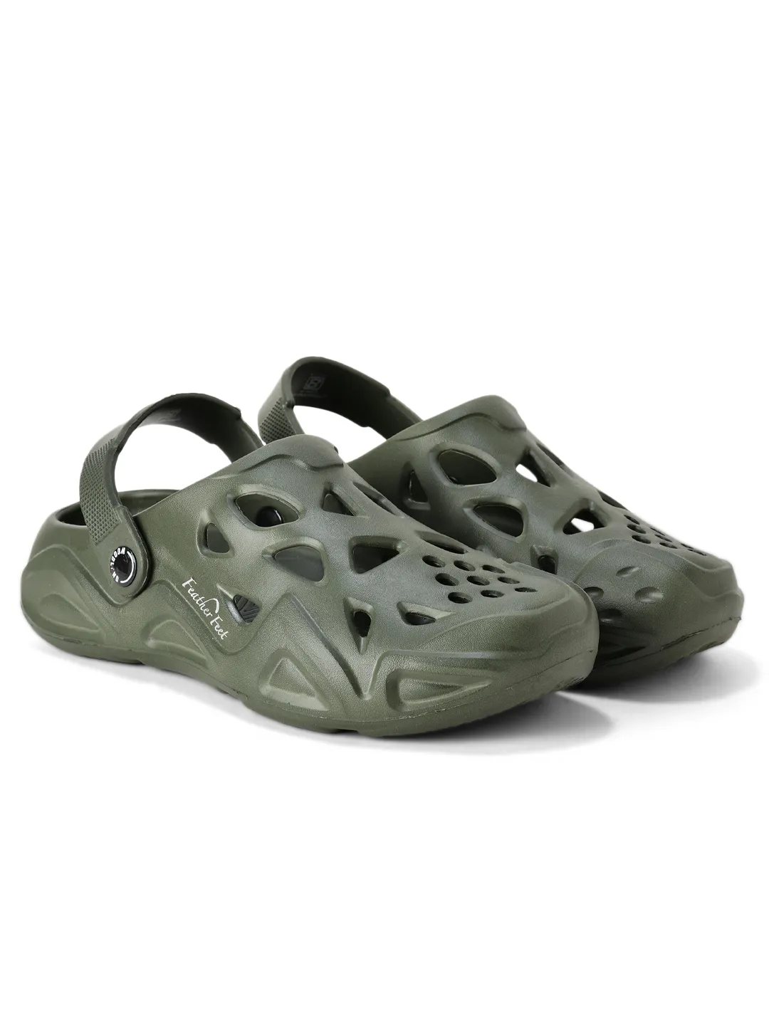 Woodland Men Olive Comfort Clog Slippers - Thumbnail 8